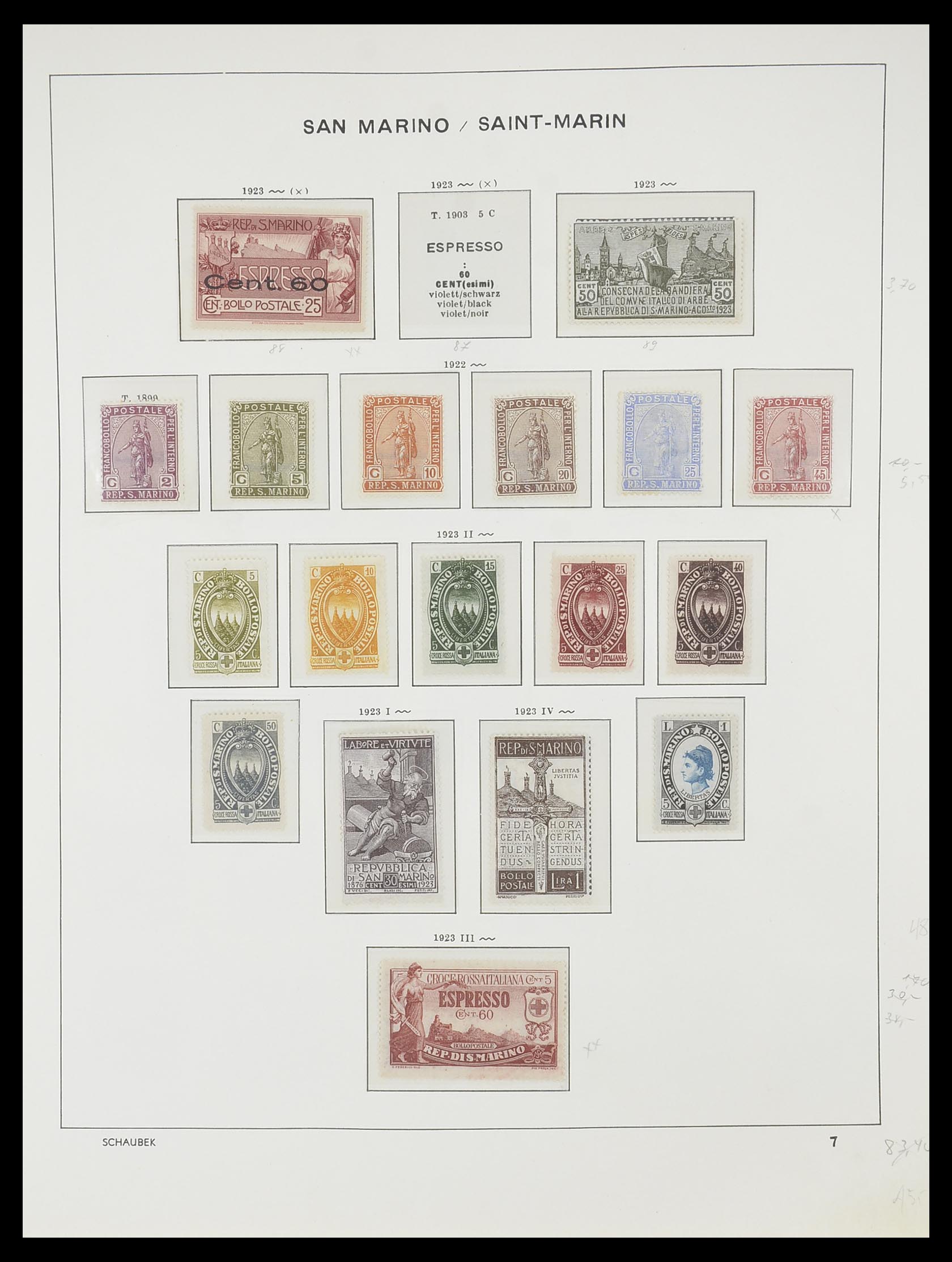 33937 005 - Postzegelverzameling 33937 San Marino 1877-1983.