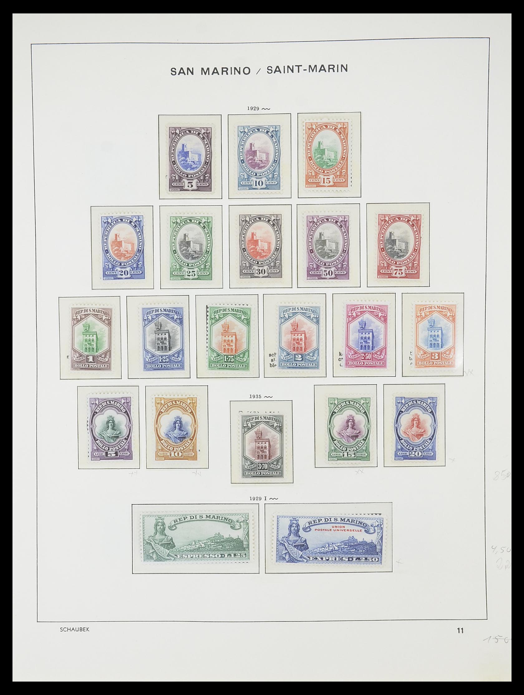 33937 009 - Postzegelverzameling 33937 San Marino 1877-1983.
