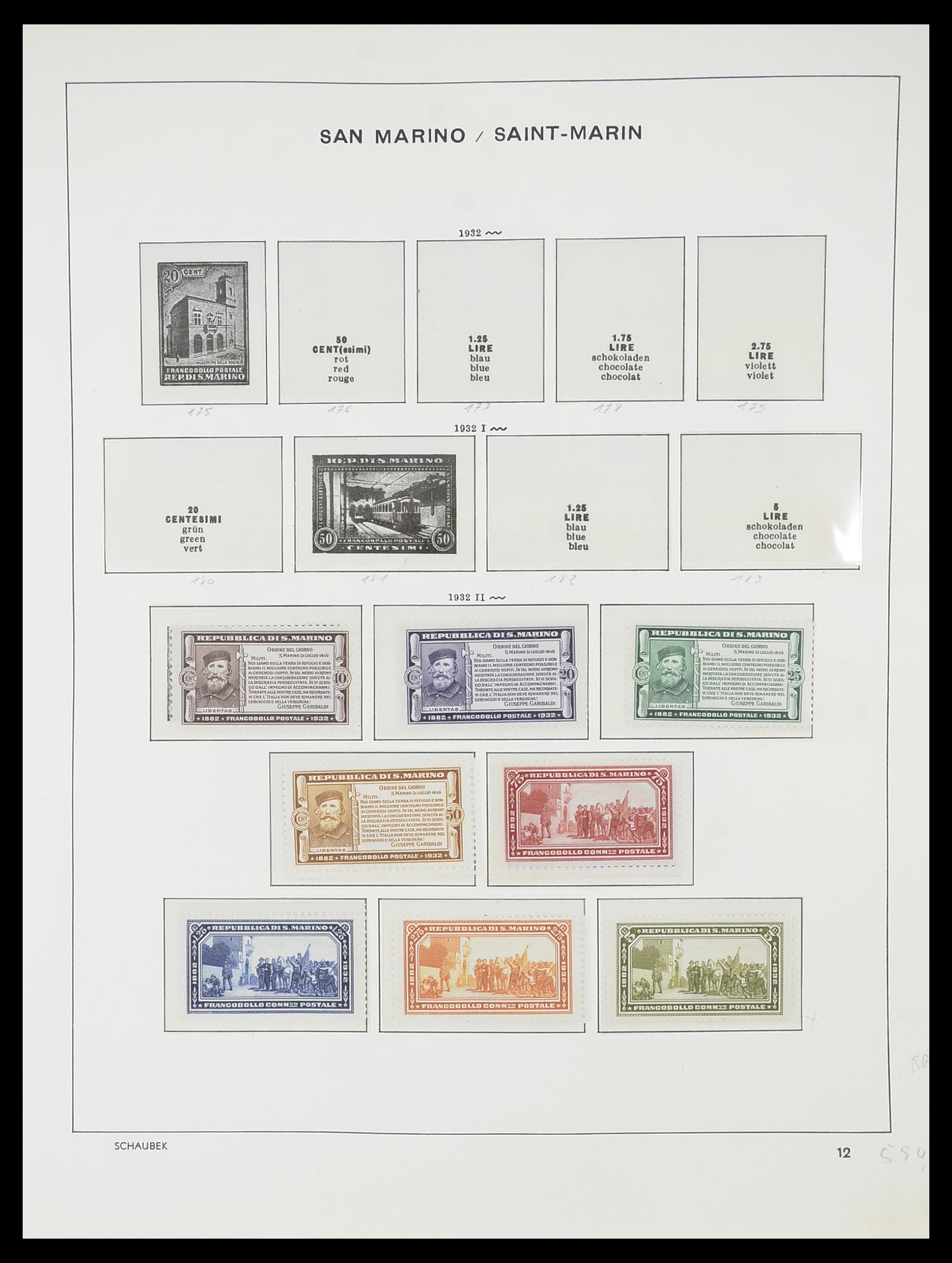 33937 010 - Postzegelverzameling 33937 San Marino 1877-1983.