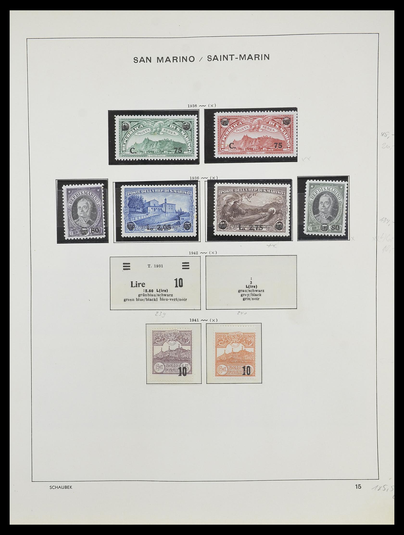 33937 013 - Postzegelverzameling 33937 San Marino 1877-1983.