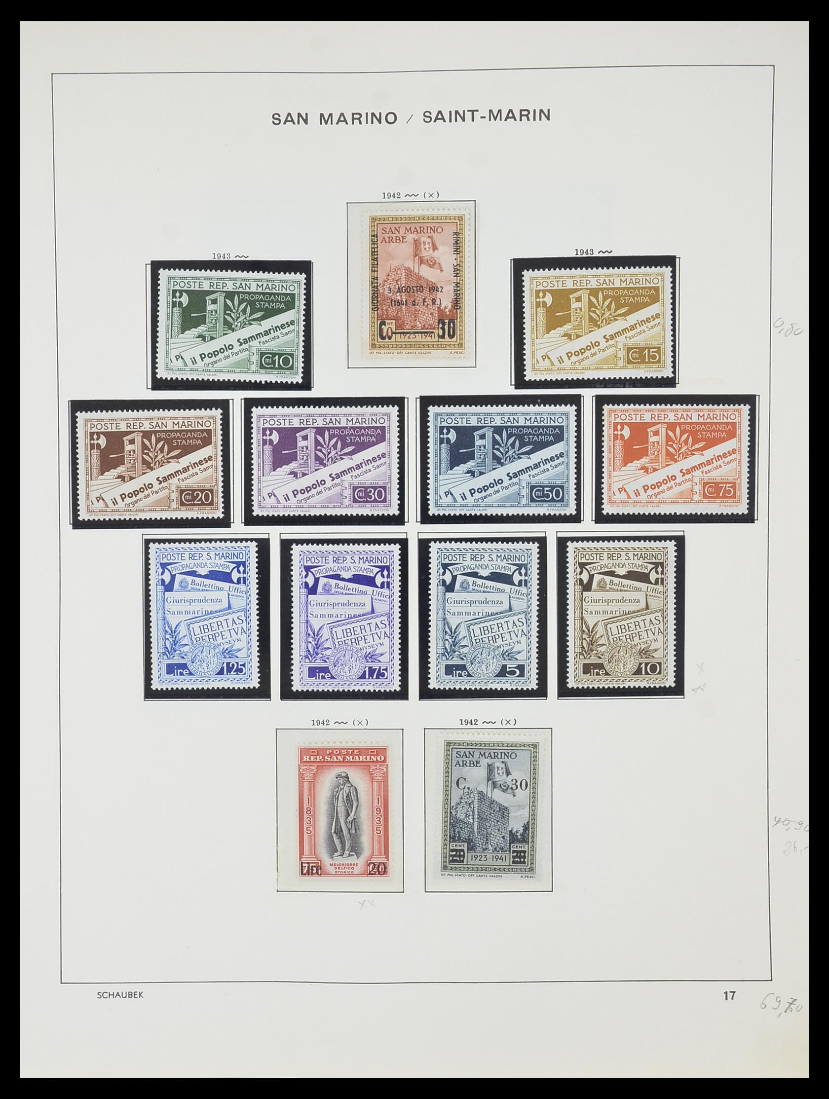 33937 015 - Postzegelverzameling 33937 San Marino 1877-1983.