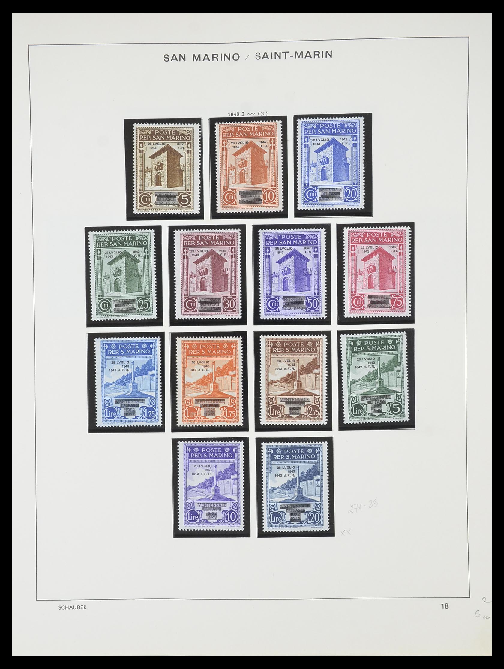 33937 016 - Postzegelverzameling 33937 San Marino 1877-1983.