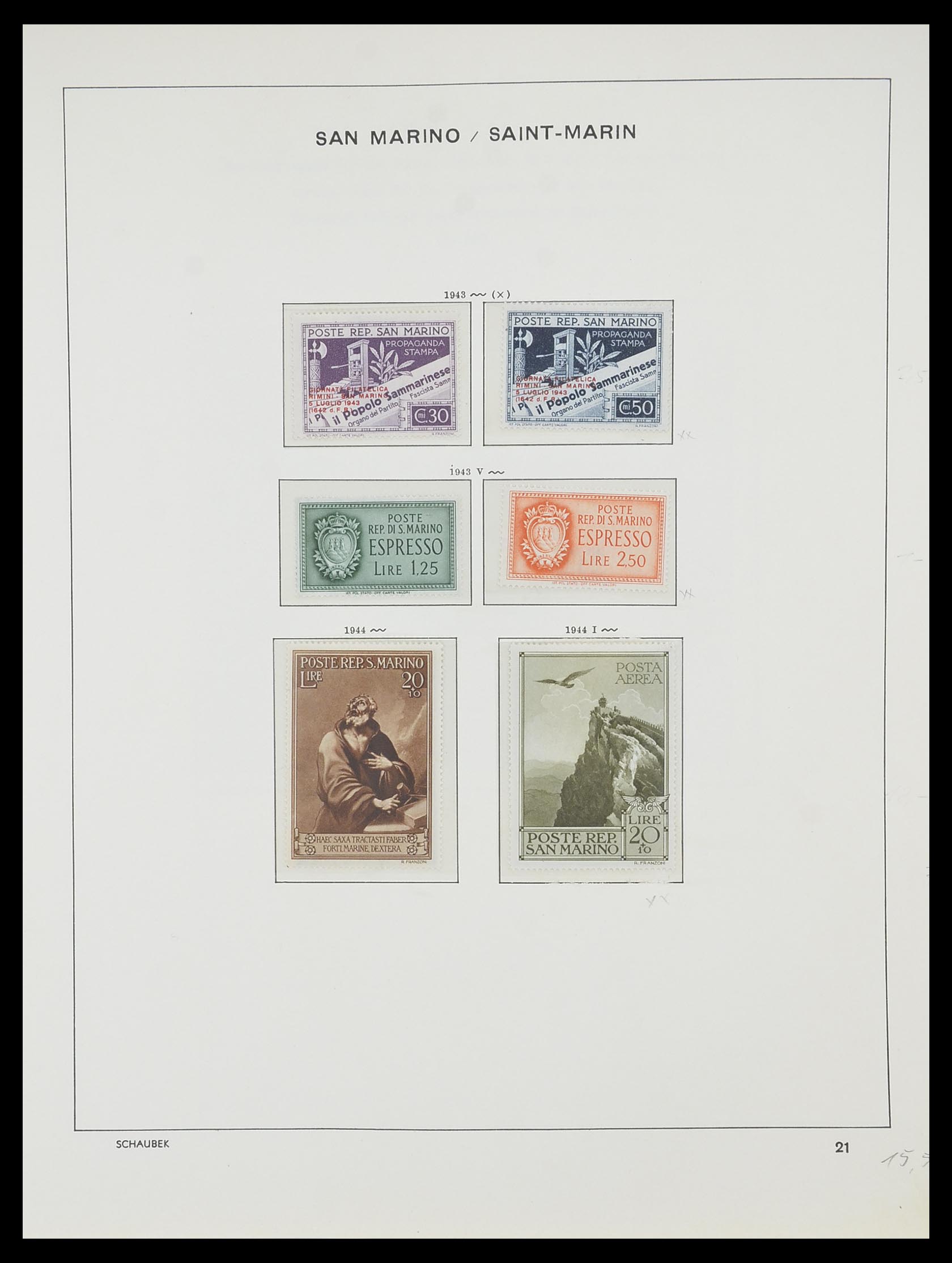 33937 019 - Postzegelverzameling 33937 San Marino 1877-1983.