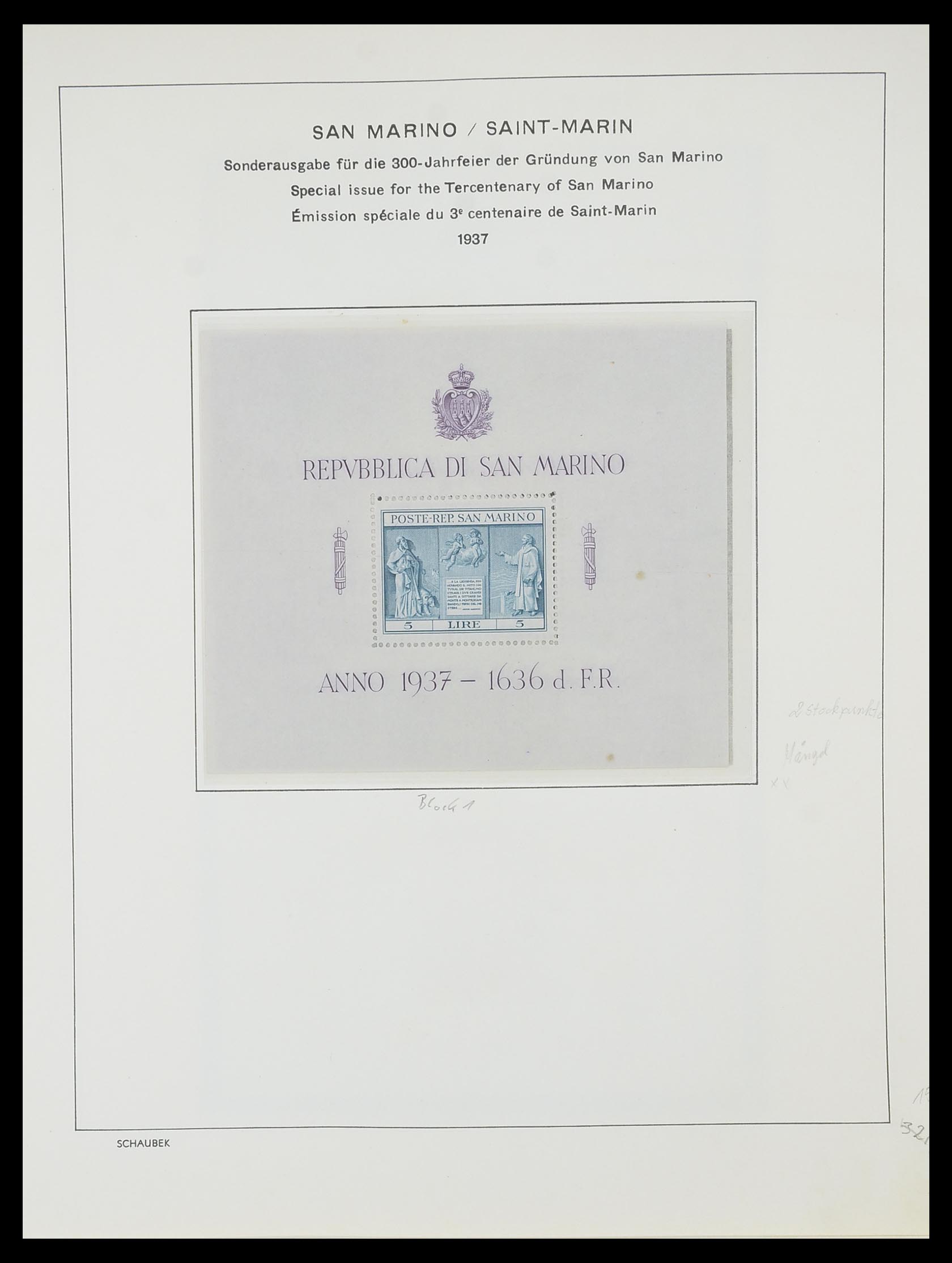 33937 020 - Postzegelverzameling 33937 San Marino 1877-1983.