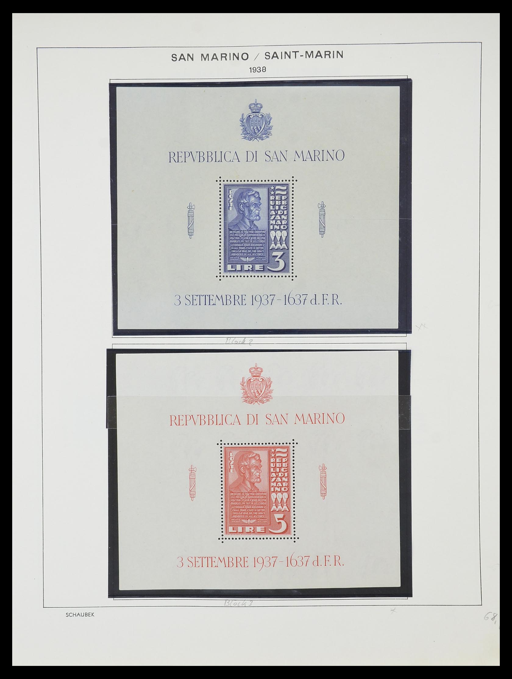 33937 021 - Postzegelverzameling 33937 San Marino 1877-1983.
