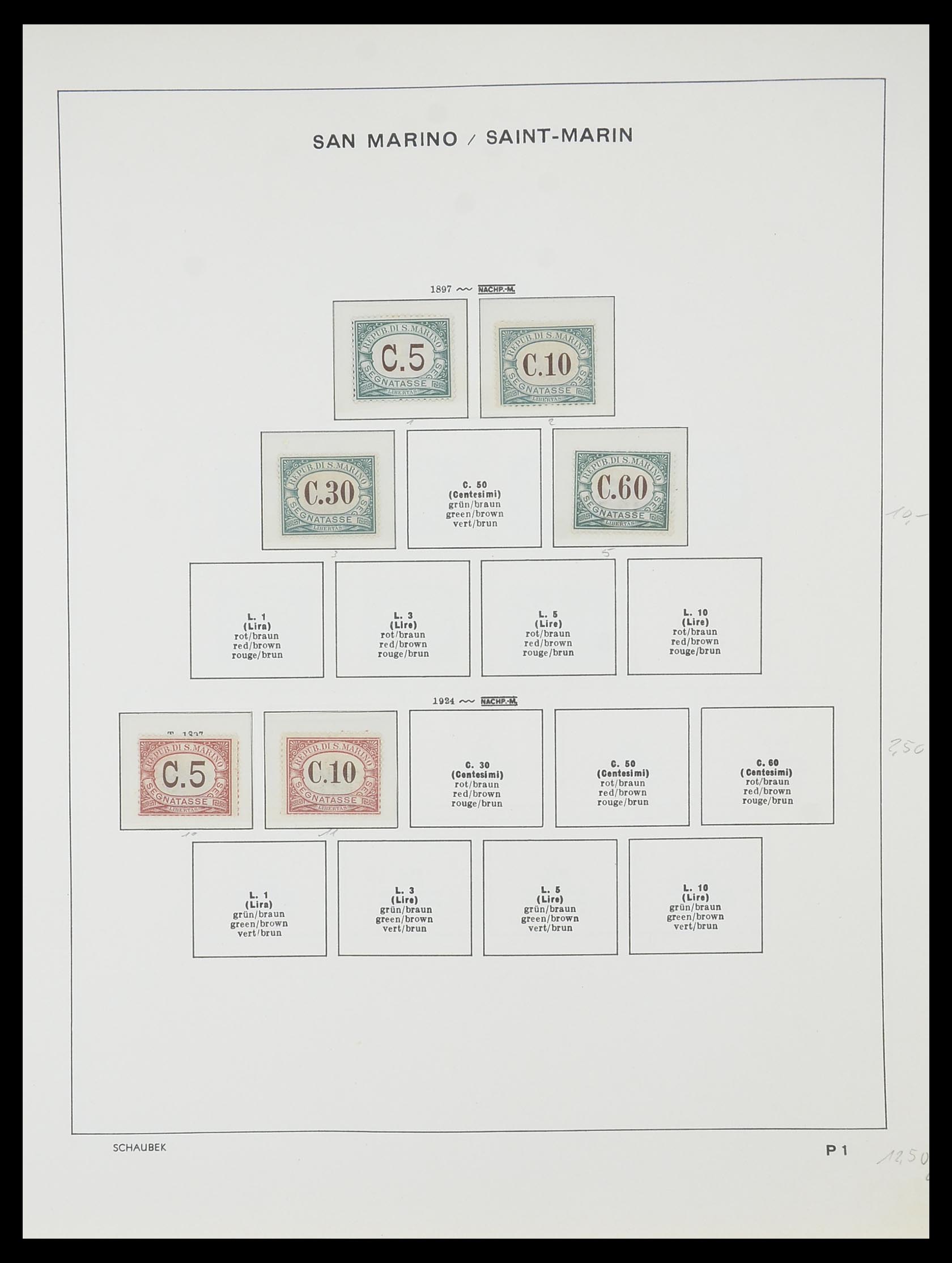 33937 022 - Stamp collection 33937 San Marino 1877-1983.