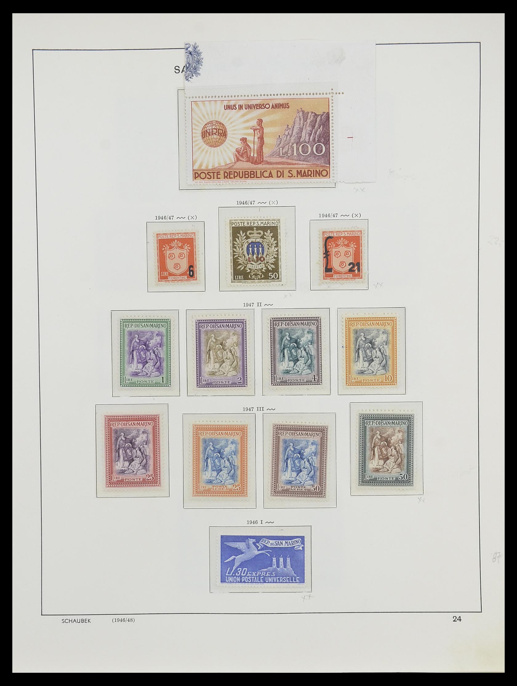 33937 028 - Postzegelverzameling 33937 San Marino 1877-1983.
