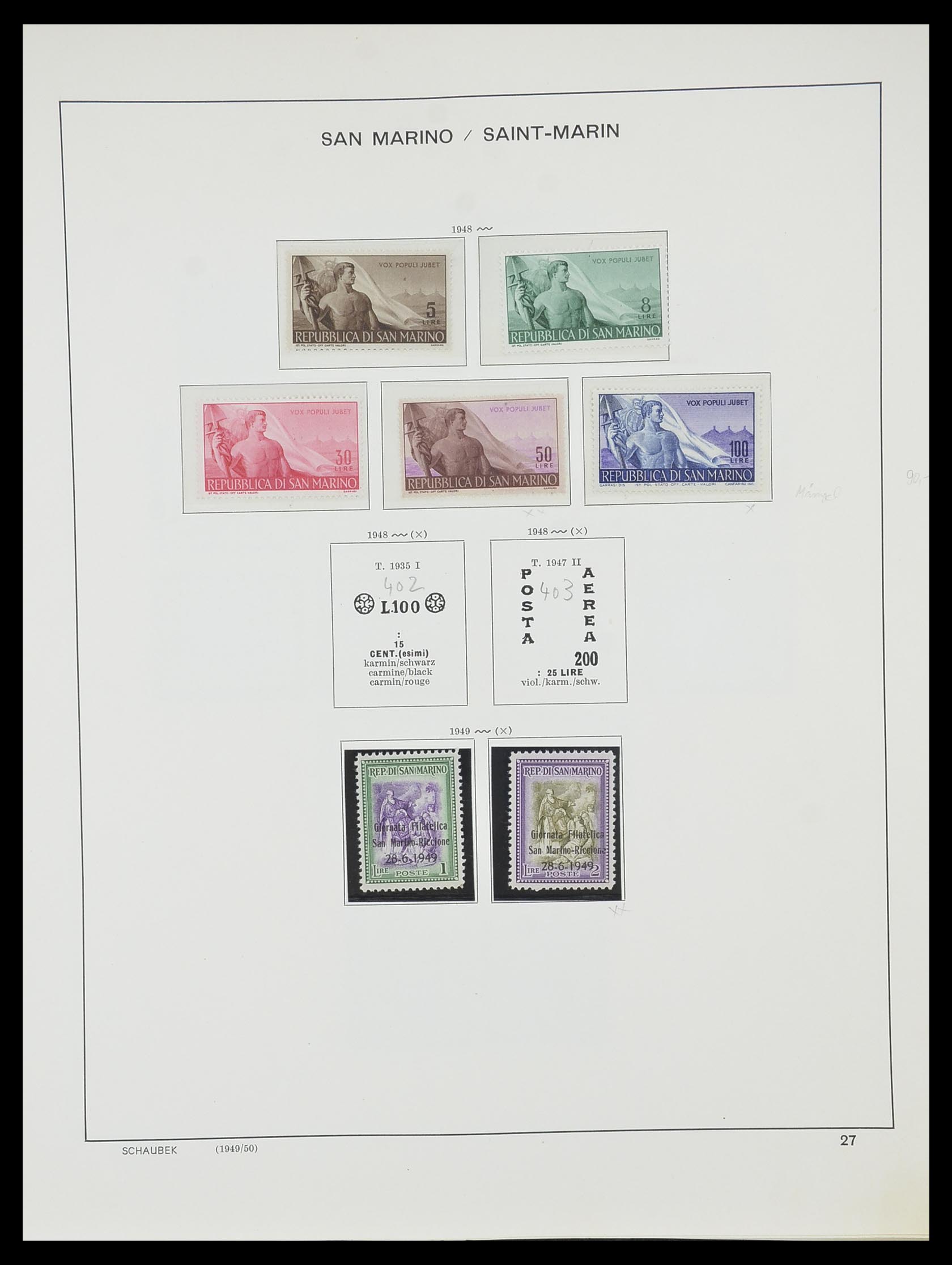 33937 033 - Postzegelverzameling 33937 San Marino 1877-1983.