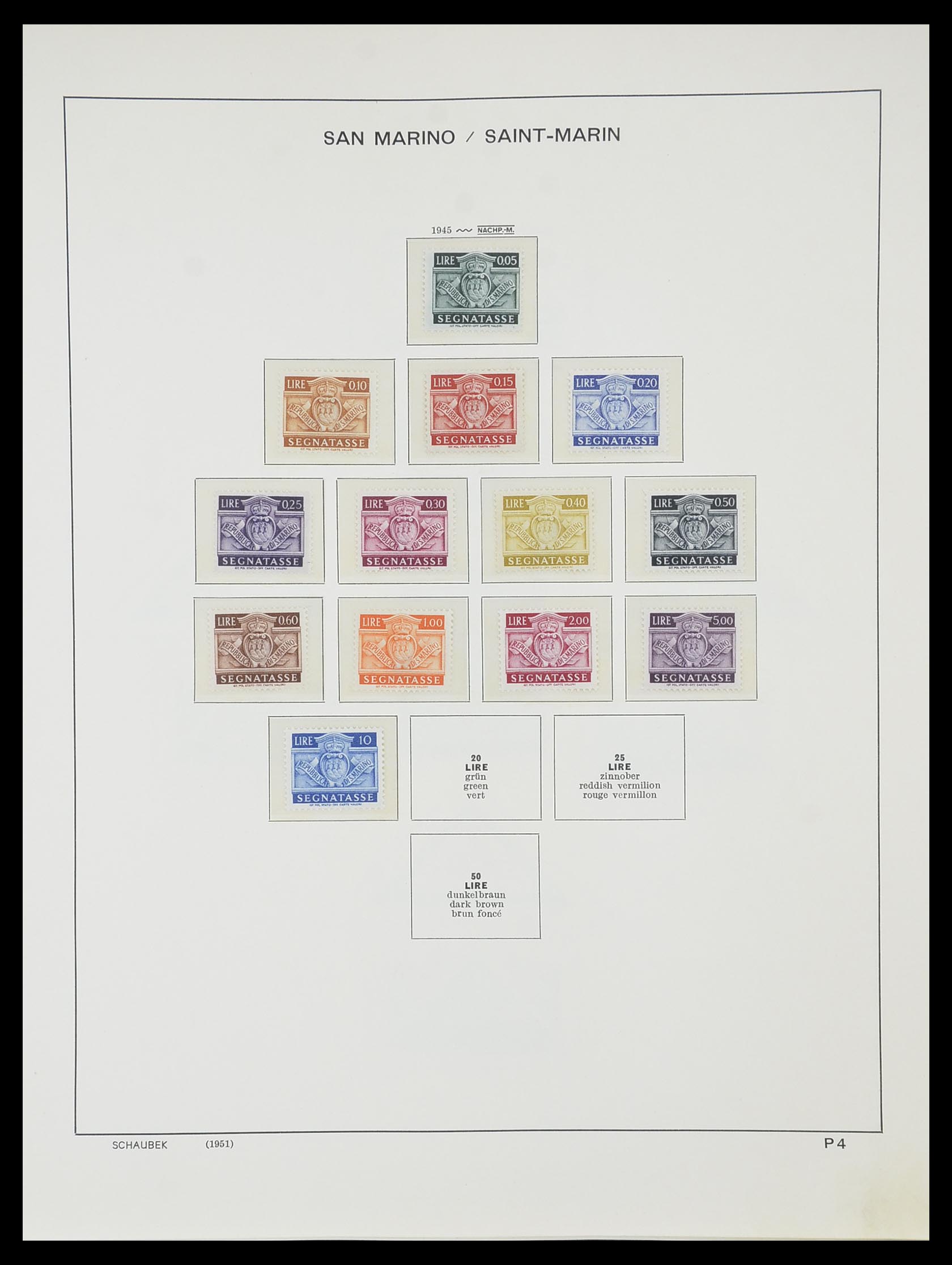 33937 038 - Postzegelverzameling 33937 San Marino 1877-1983.