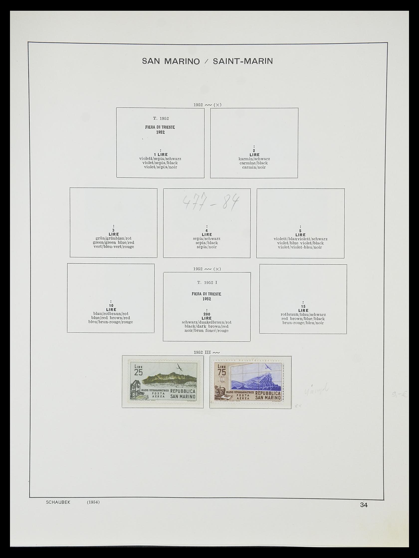 33937 040 - Postzegelverzameling 33937 San Marino 1877-1983.