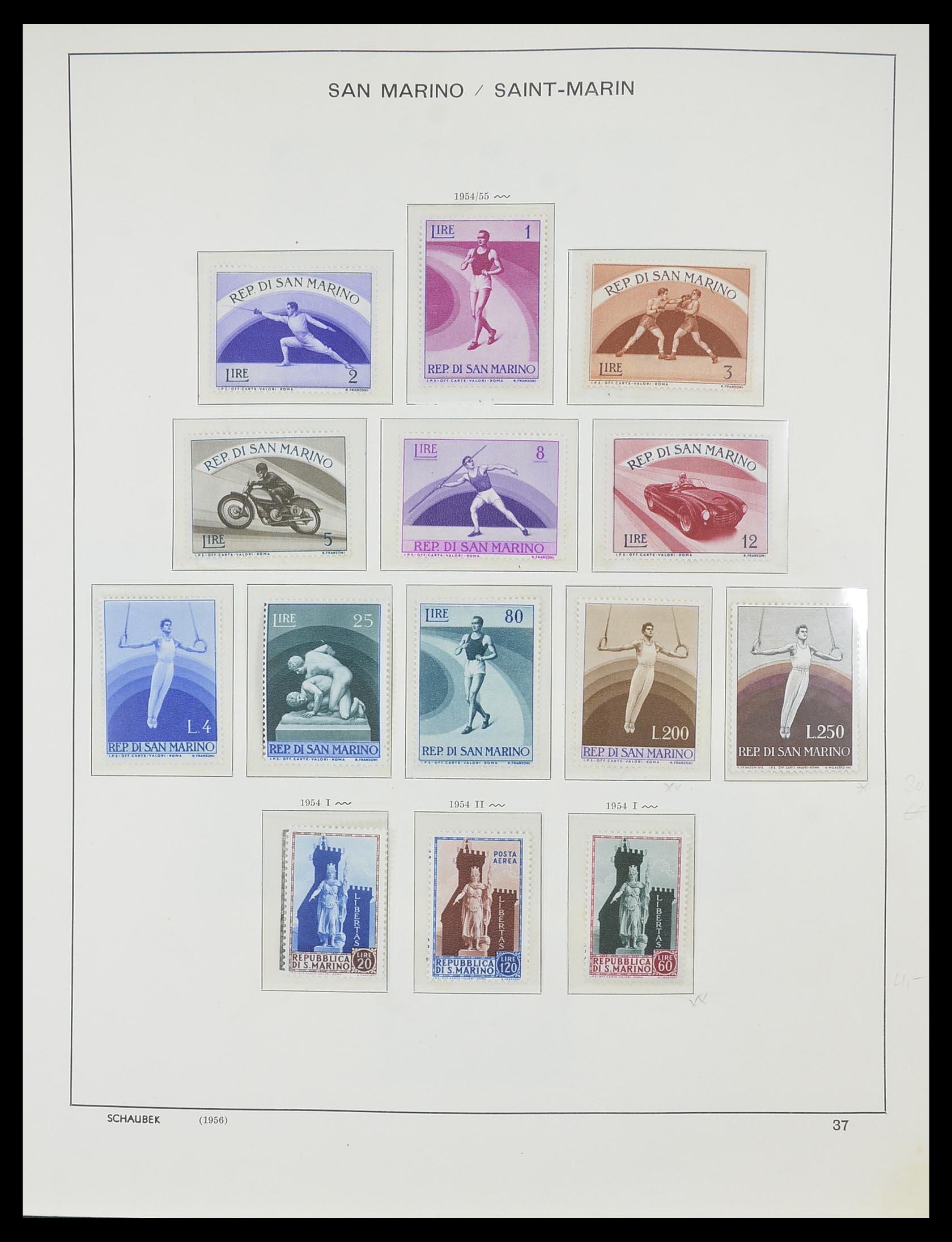 33937 044 - Postzegelverzameling 33937 San Marino 1877-1983.