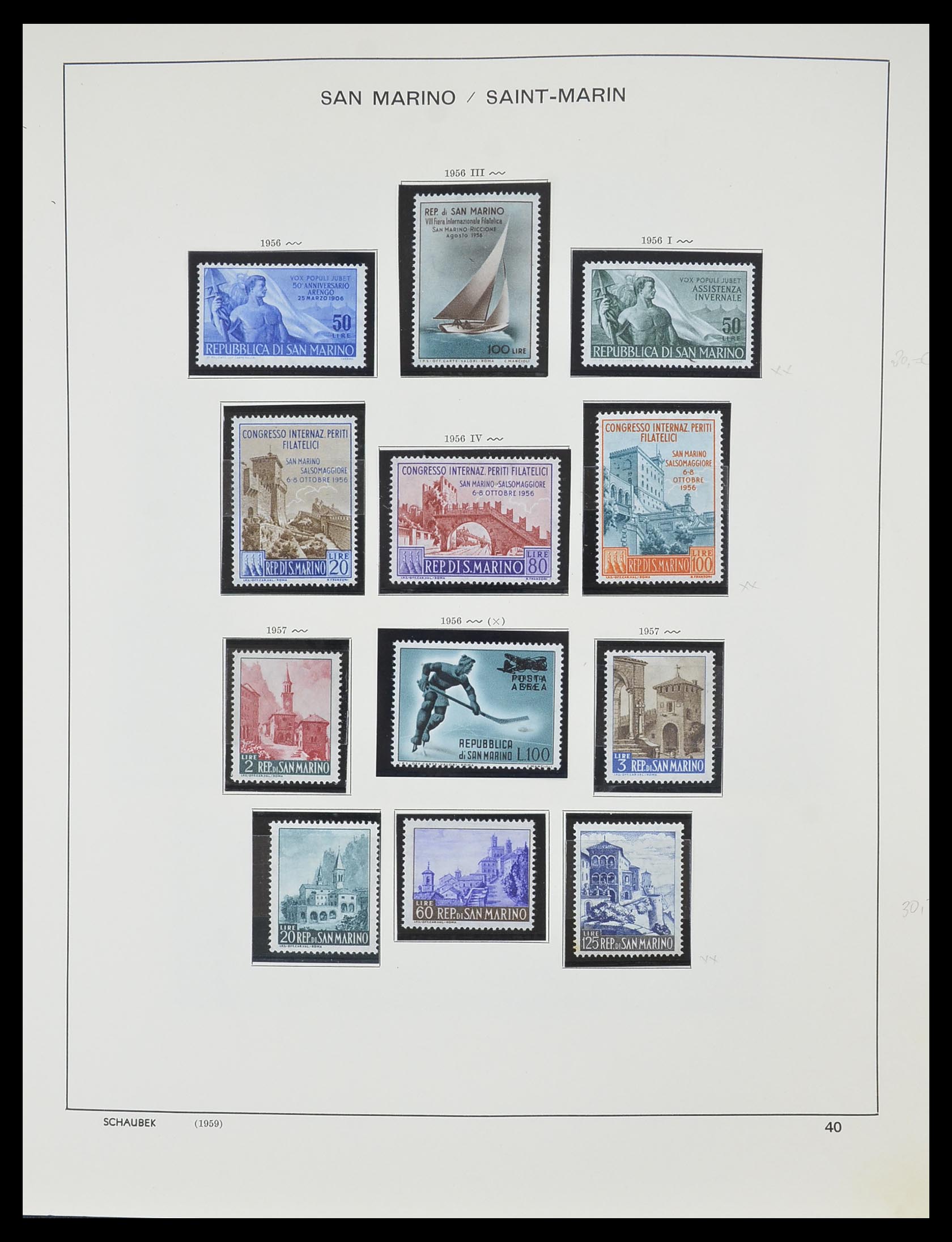 33937 047 - Postzegelverzameling 33937 San Marino 1877-1983.