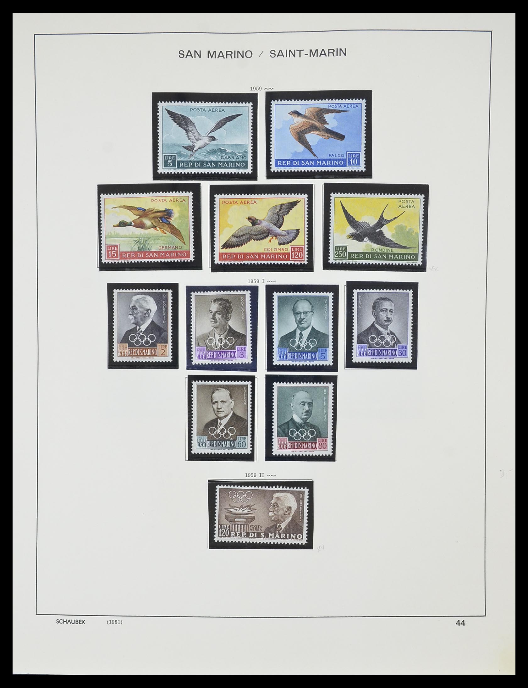 33937 051 - Postzegelverzameling 33937 San Marino 1877-1983.