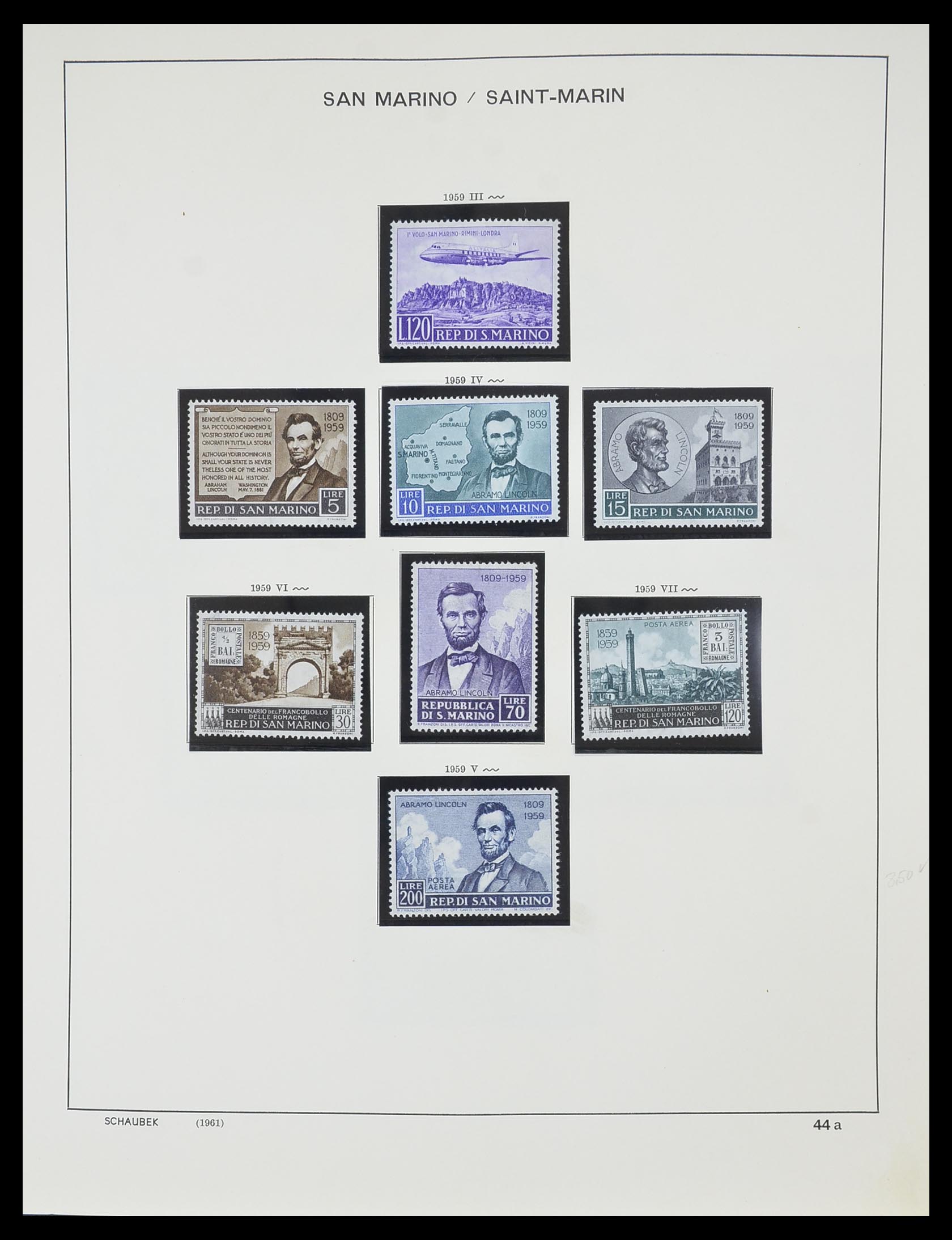33937 052 - Postzegelverzameling 33937 San Marino 1877-1983.