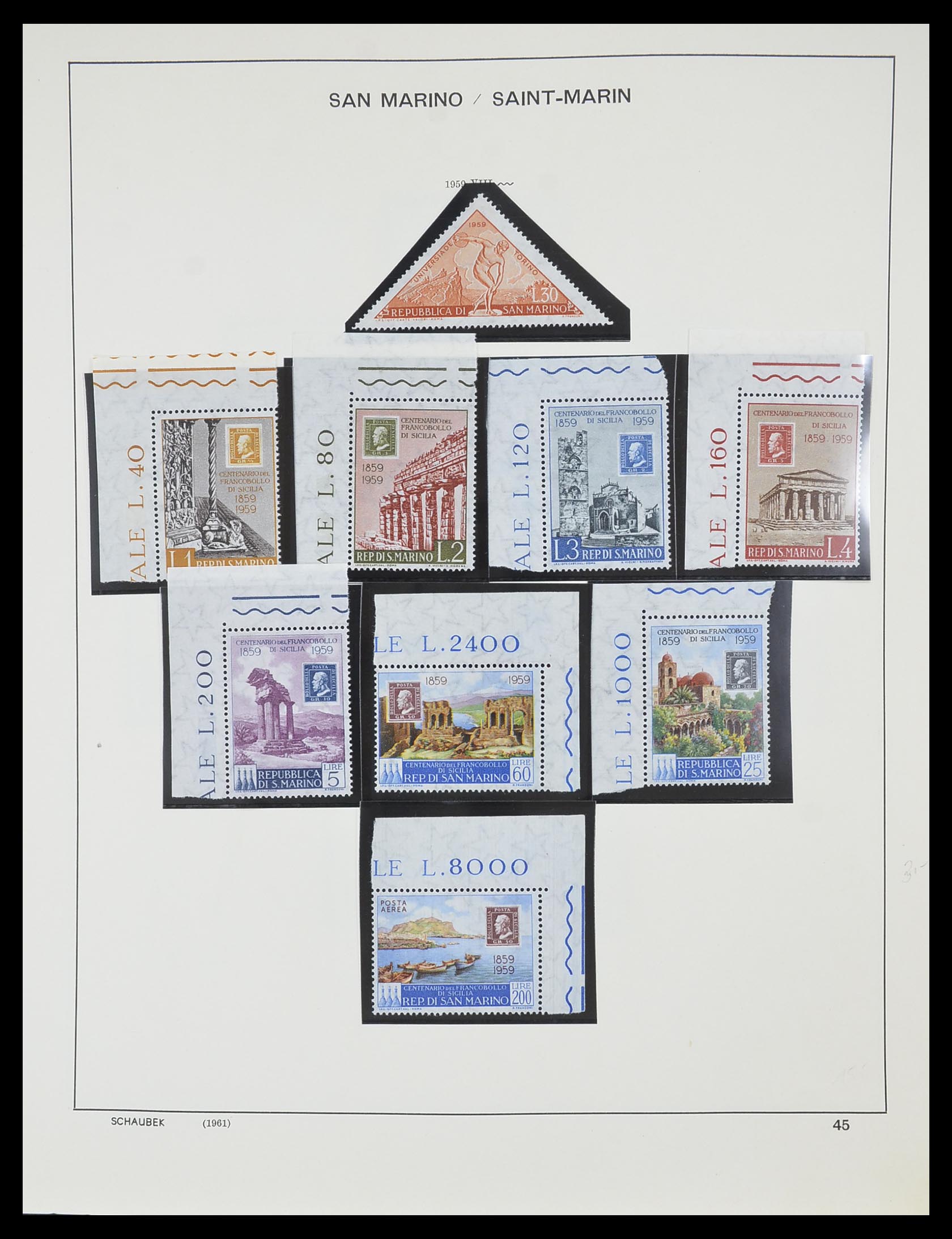 33937 053 - Postzegelverzameling 33937 San Marino 1877-1983.
