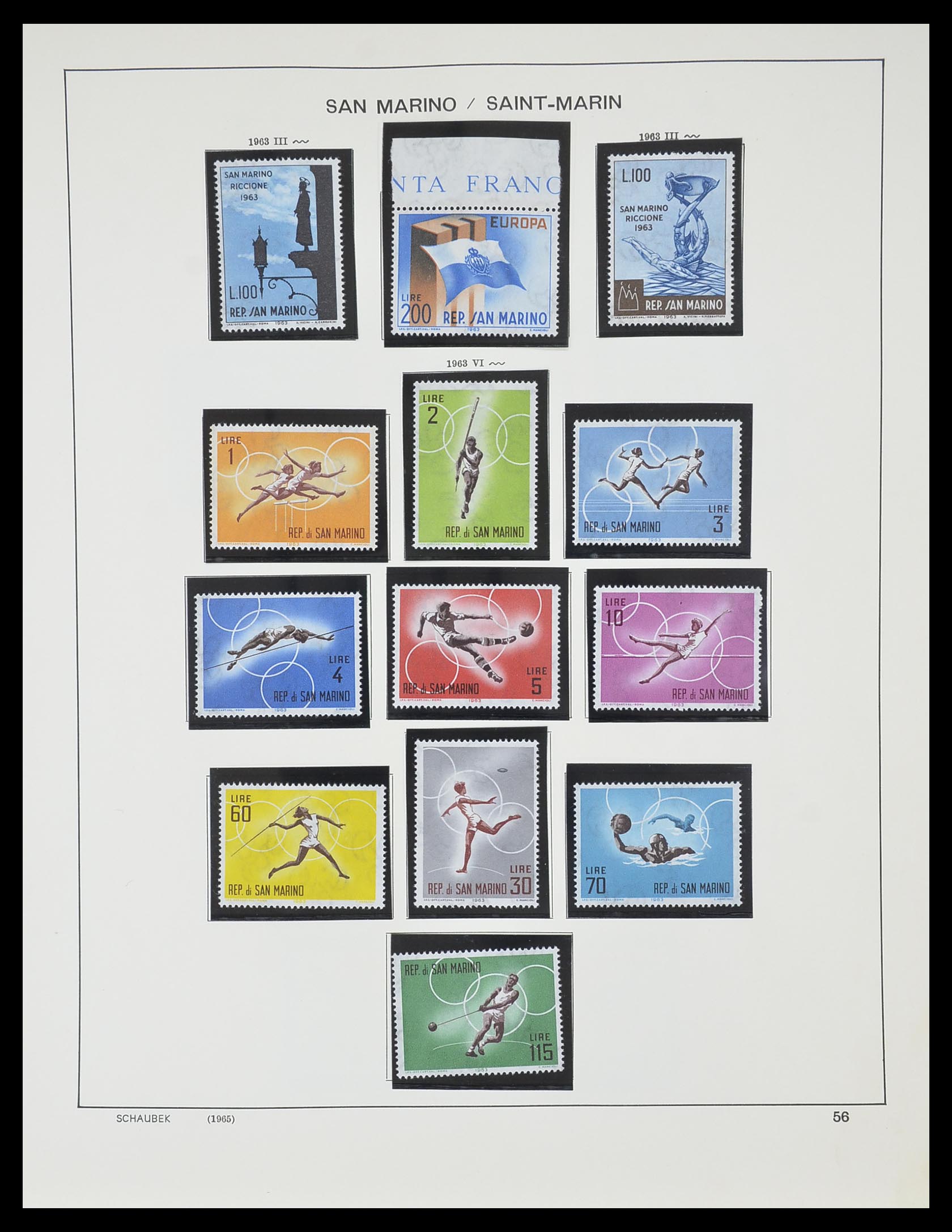 33937 066 - Postzegelverzameling 33937 San Marino 1877-1983.