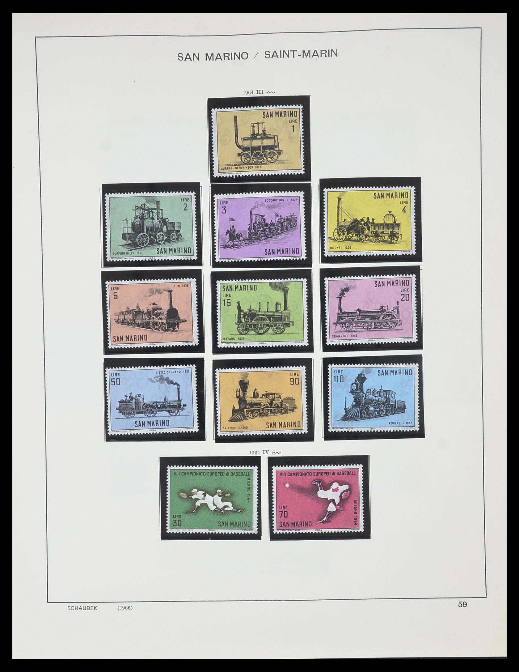 33937 069 - Postzegelverzameling 33937 San Marino 1877-1983.