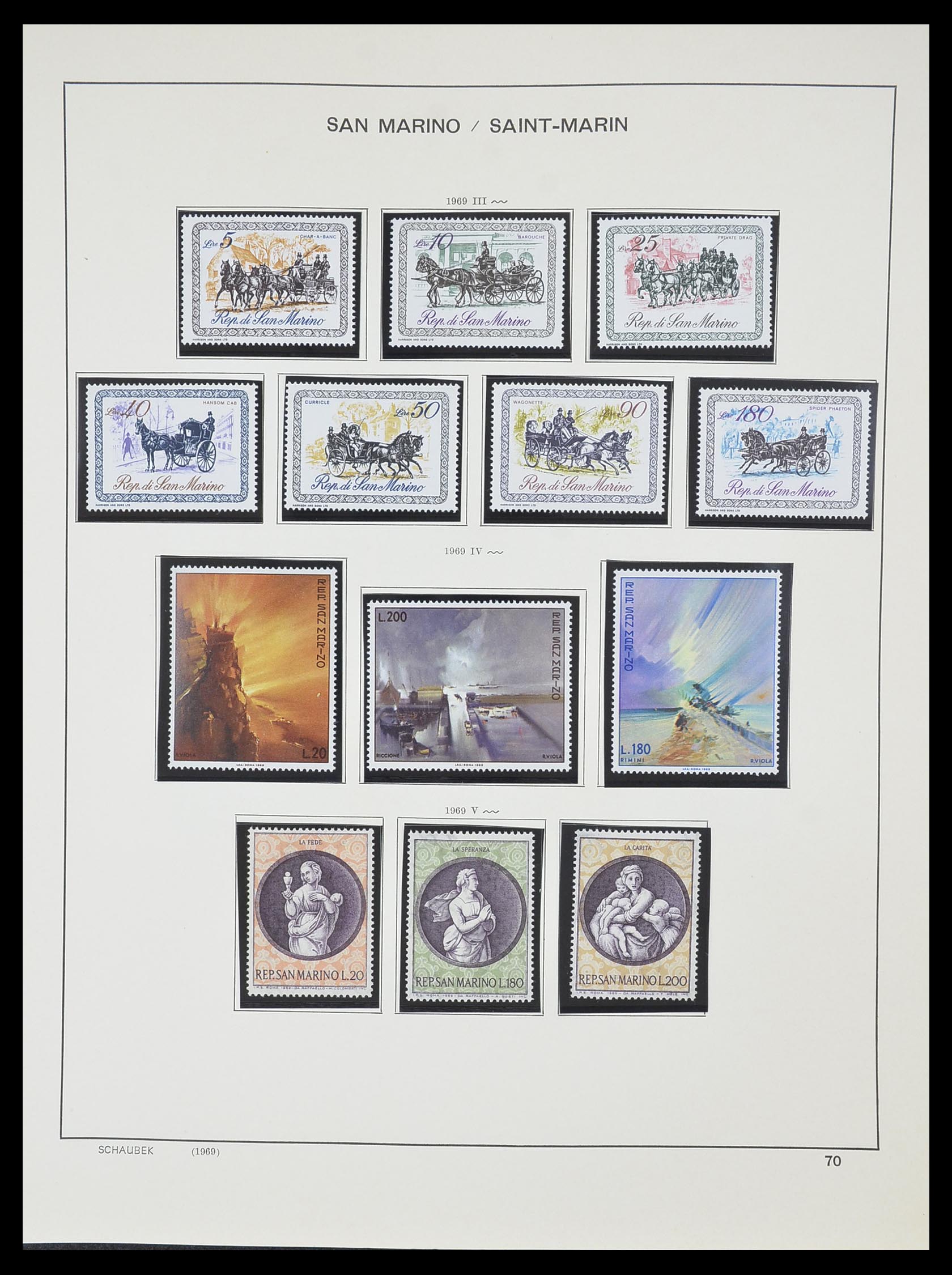 33937 080 - Postzegelverzameling 33937 San Marino 1877-1983.