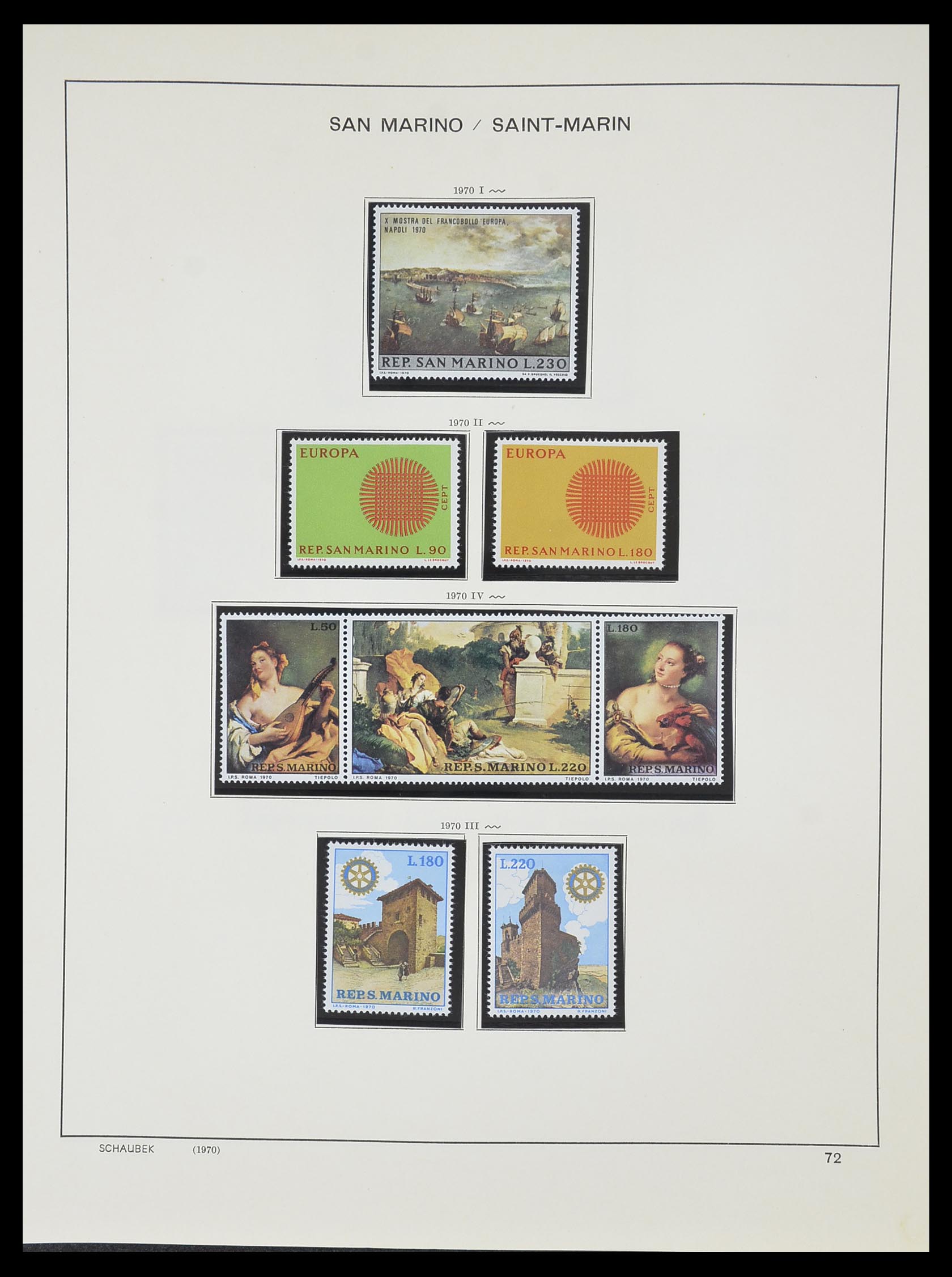 33937 082 - Postzegelverzameling 33937 San Marino 1877-1983.