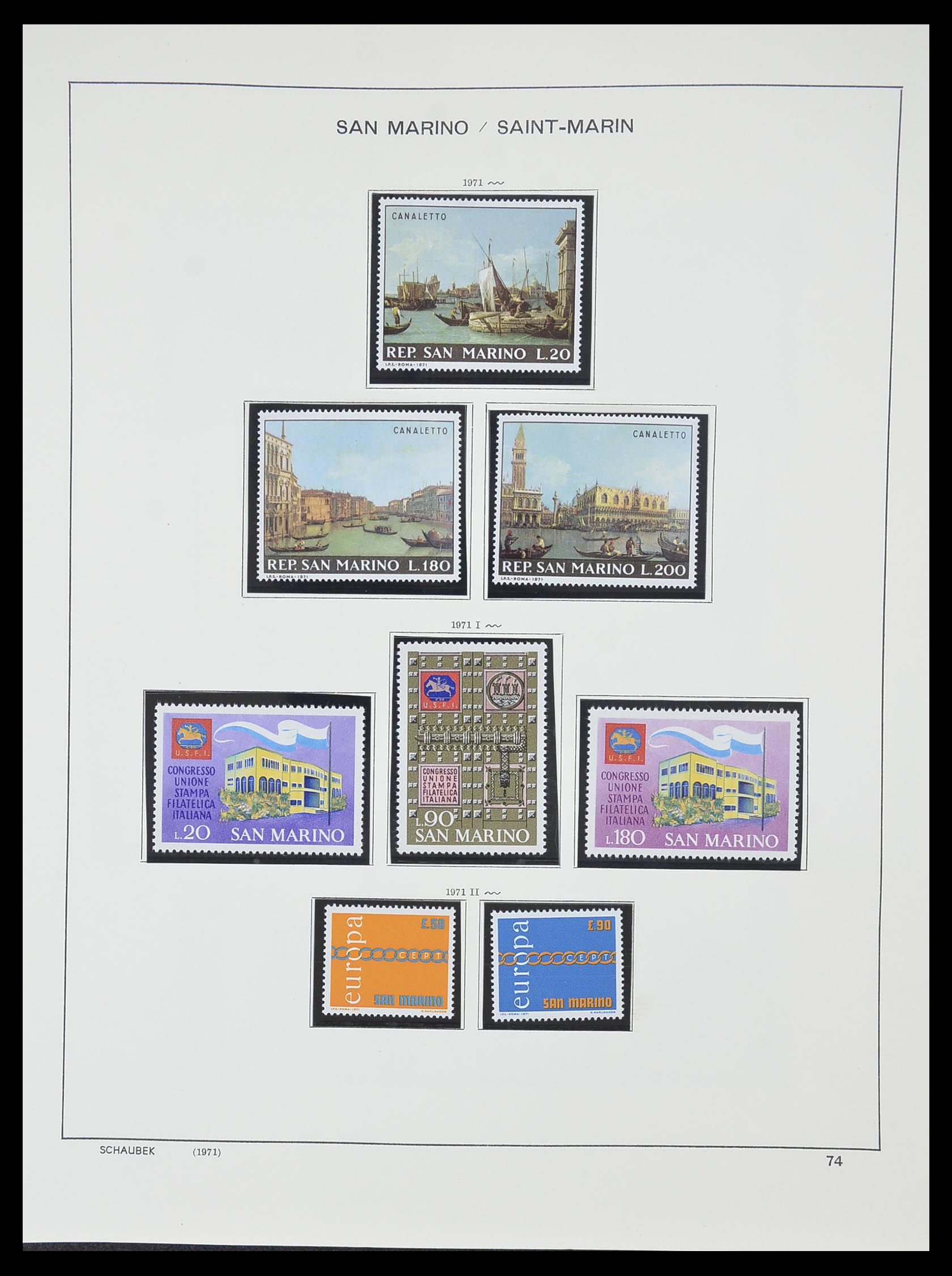 33937 084 - Postzegelverzameling 33937 San Marino 1877-1983.