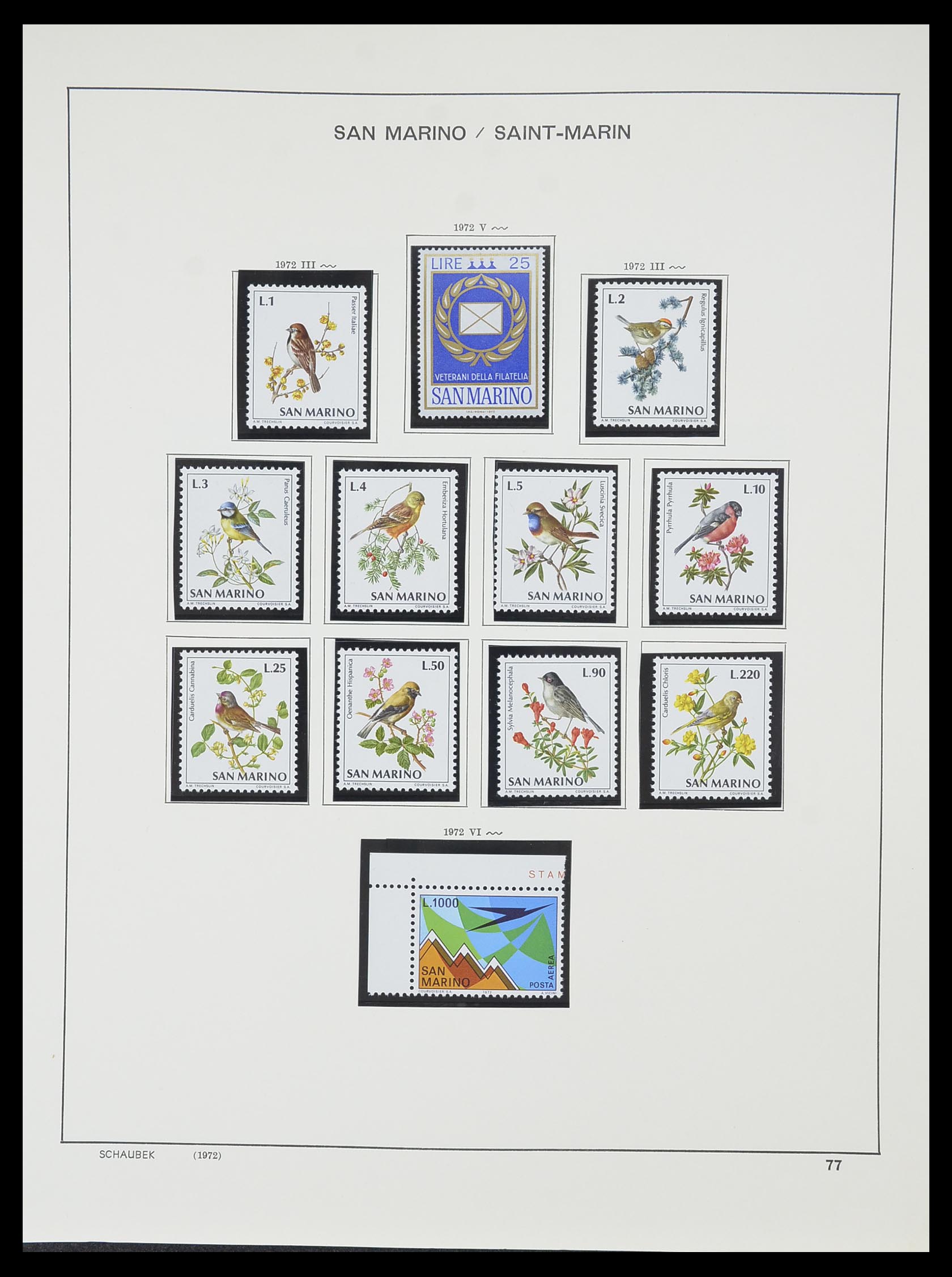 33937 087 - Postzegelverzameling 33937 San Marino 1877-1983.