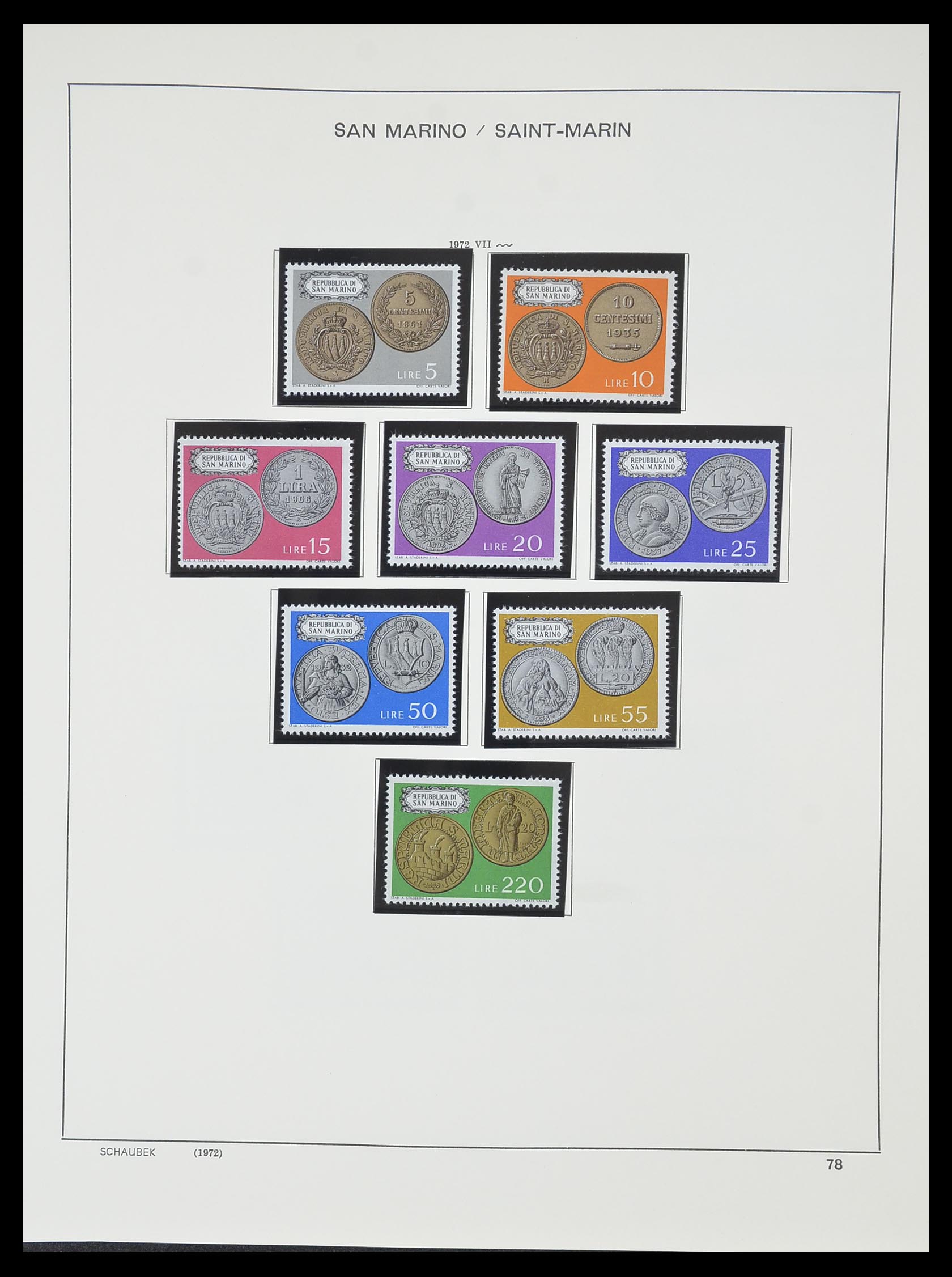 33937 088 - Postzegelverzameling 33937 San Marino 1877-1983.