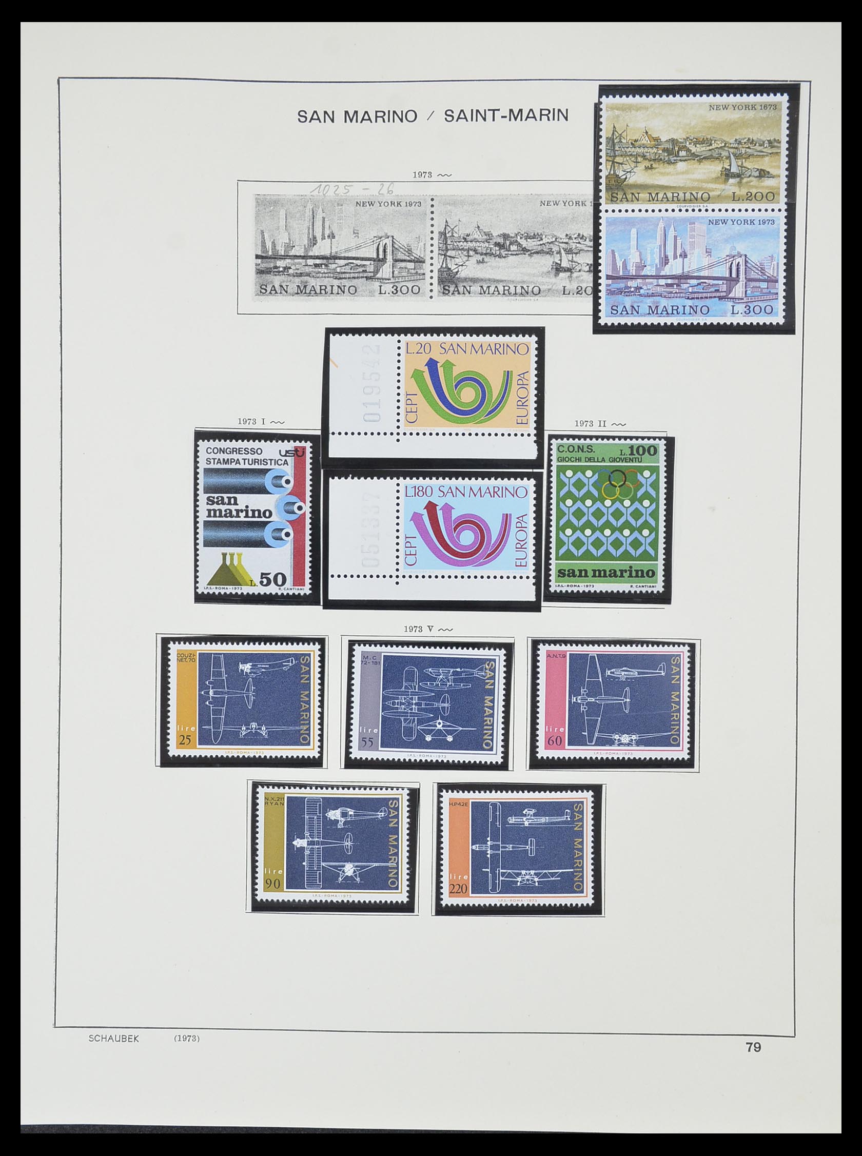33937 089 - Postzegelverzameling 33937 San Marino 1877-1983.