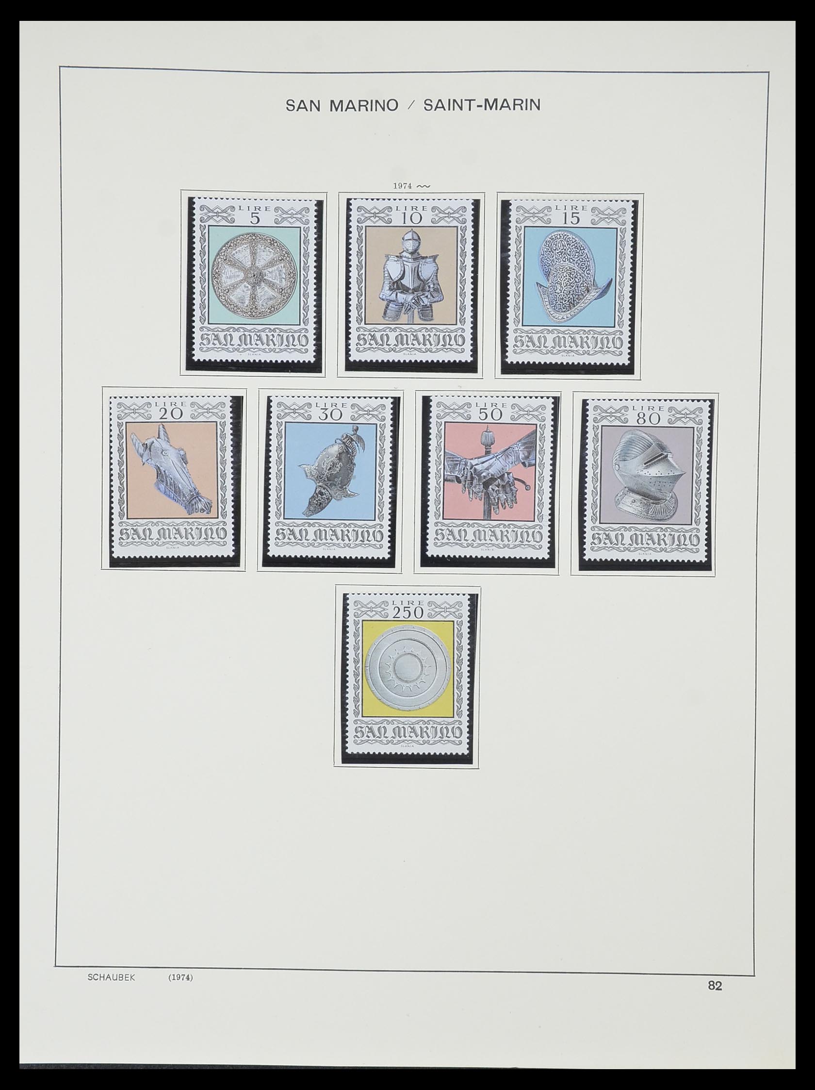 33937 092 - Postzegelverzameling 33937 San Marino 1877-1983.