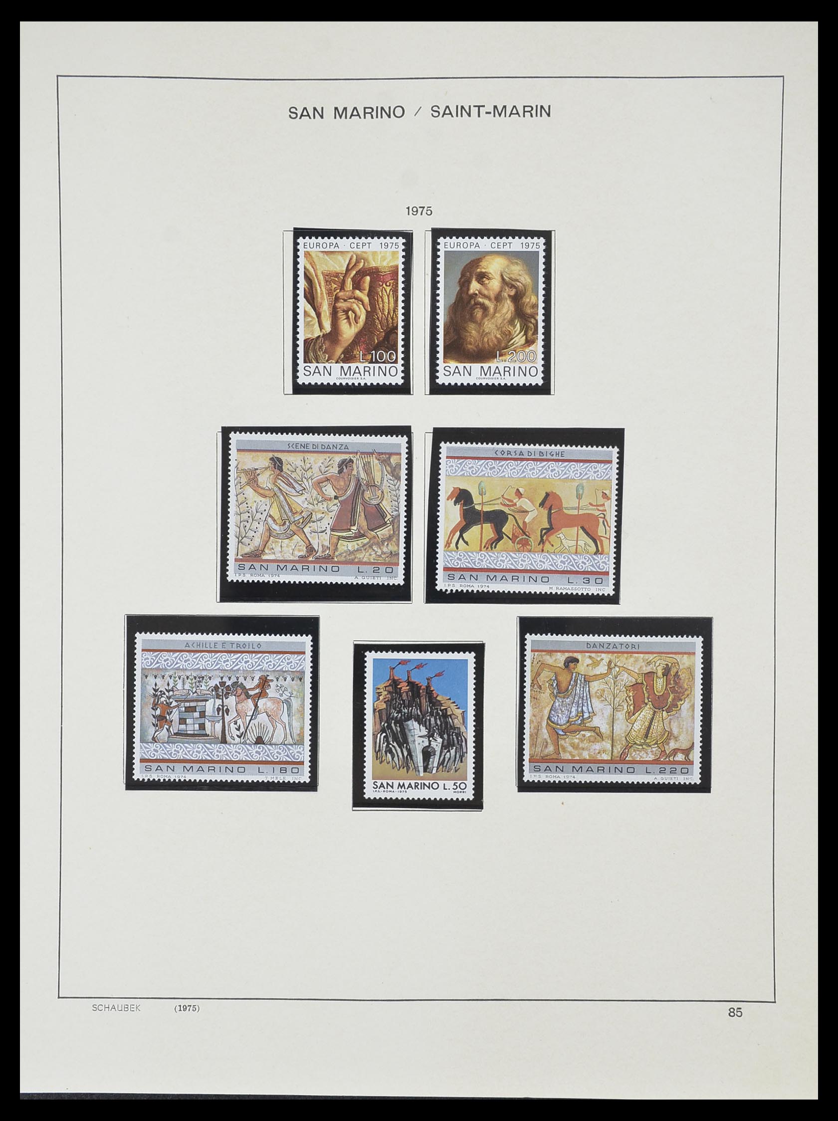 33937 095 - Postzegelverzameling 33937 San Marino 1877-1983.
