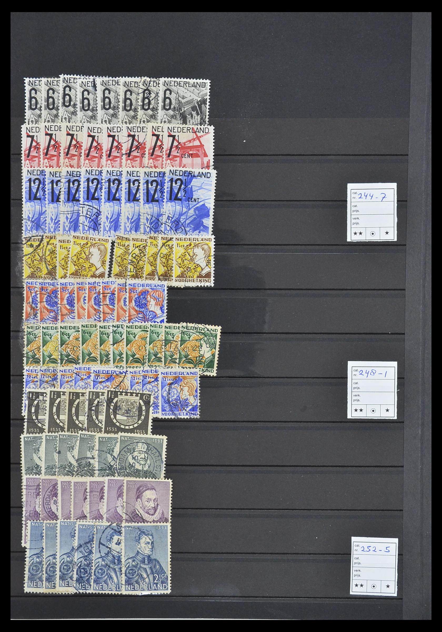 33940 024 - Postzegelverzameling 33940 Nederland en overzeese gebiedsdelen 1852-1