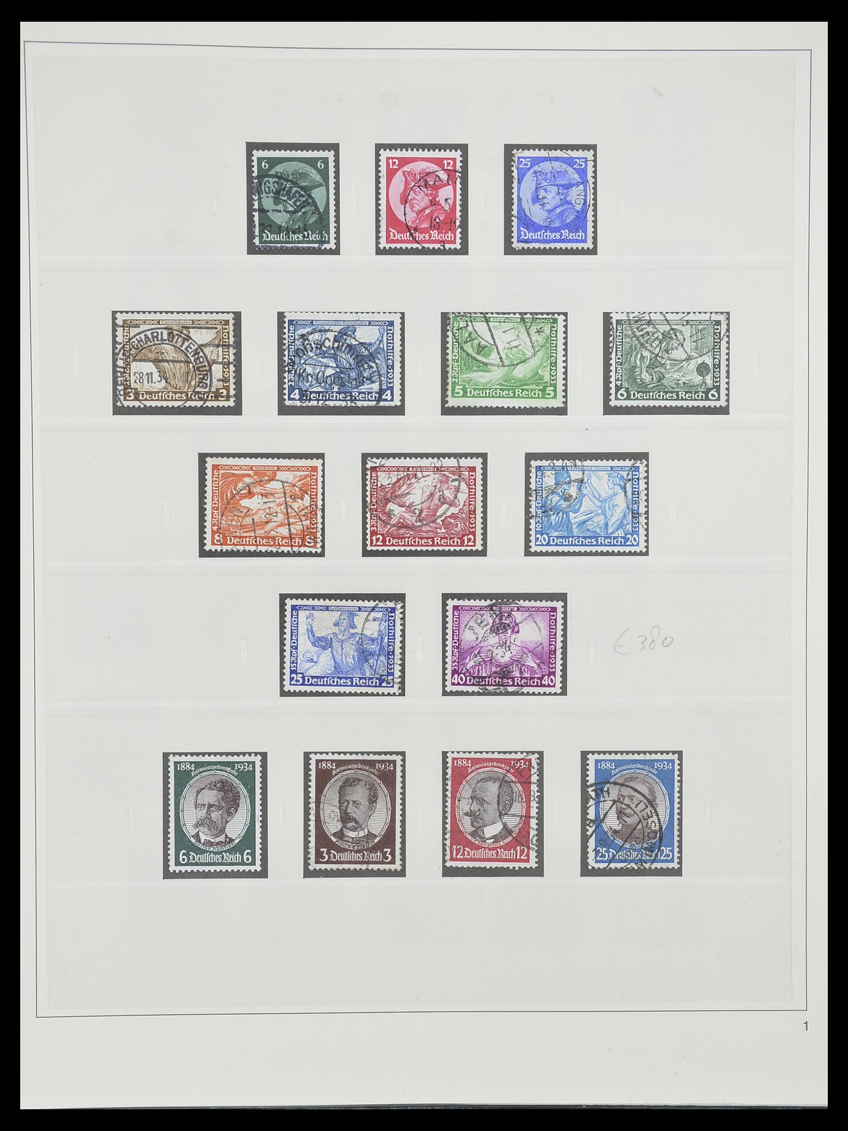 33944 001 - Postzegelverzameling 33944 Duitse Rijk 1933-1945.