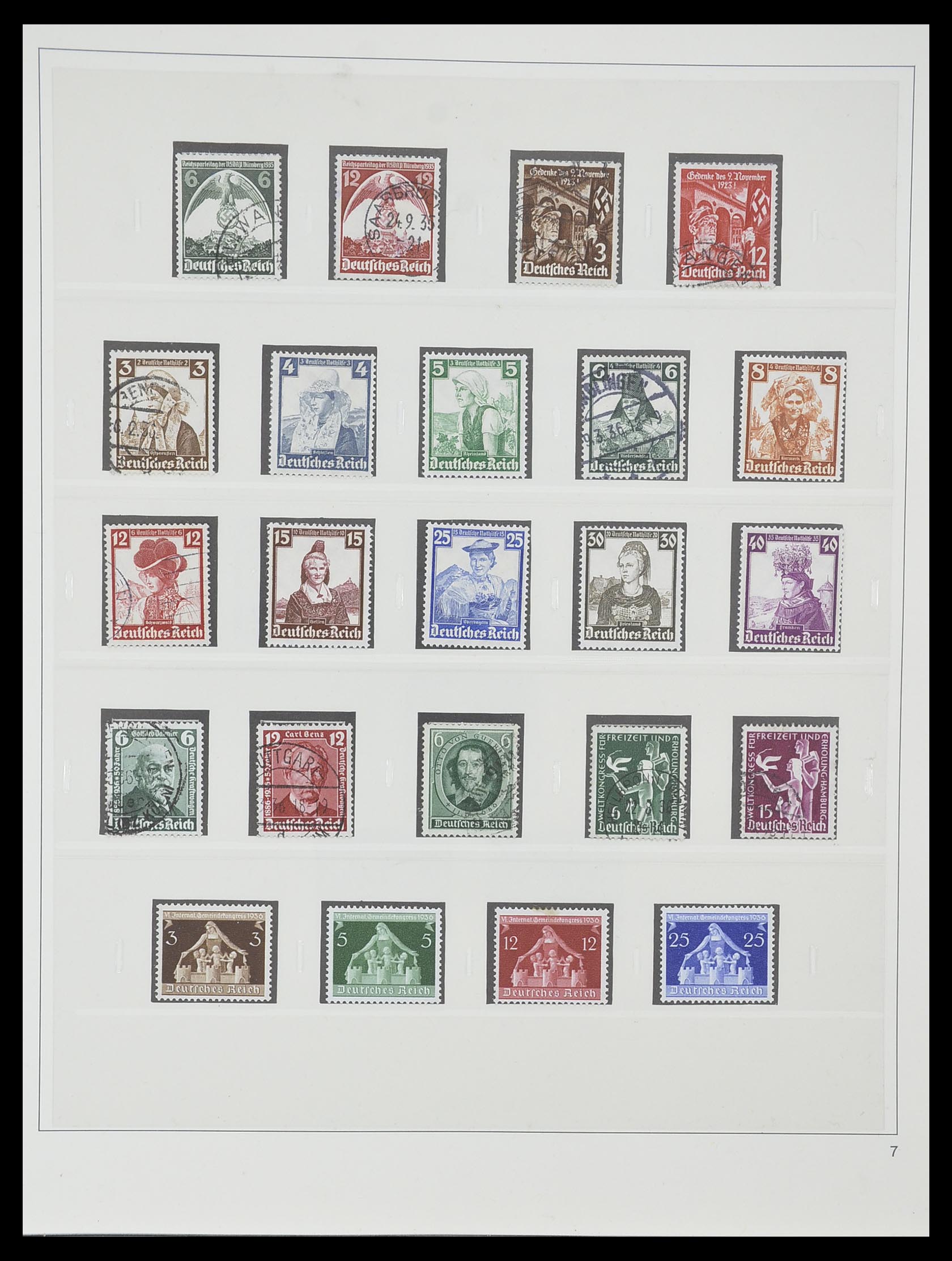 33944 008 - Postzegelverzameling 33944 Duitse Rijk 1933-1945.