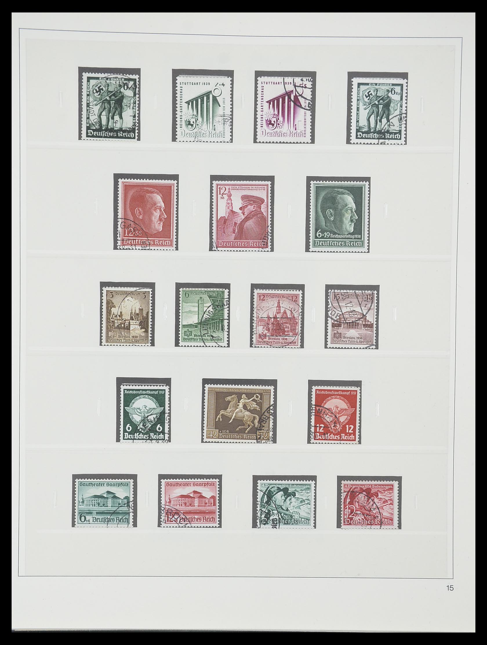 33944 016 - Postzegelverzameling 33944 Duitse Rijk 1933-1945.