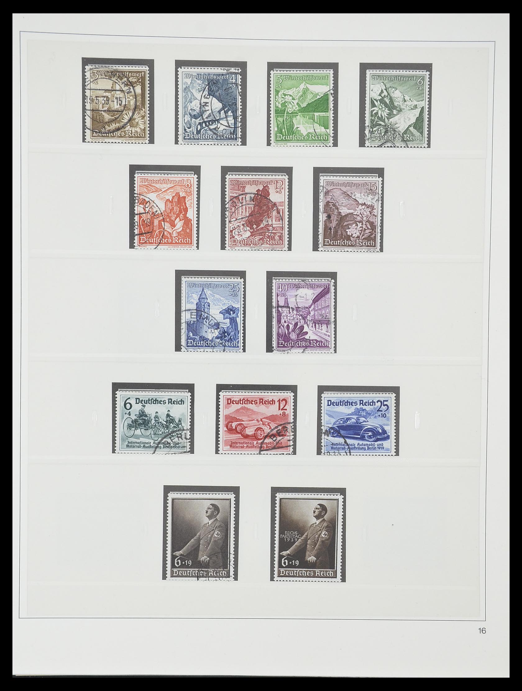33944 017 - Postzegelverzameling 33944 Duitse Rijk 1933-1945.