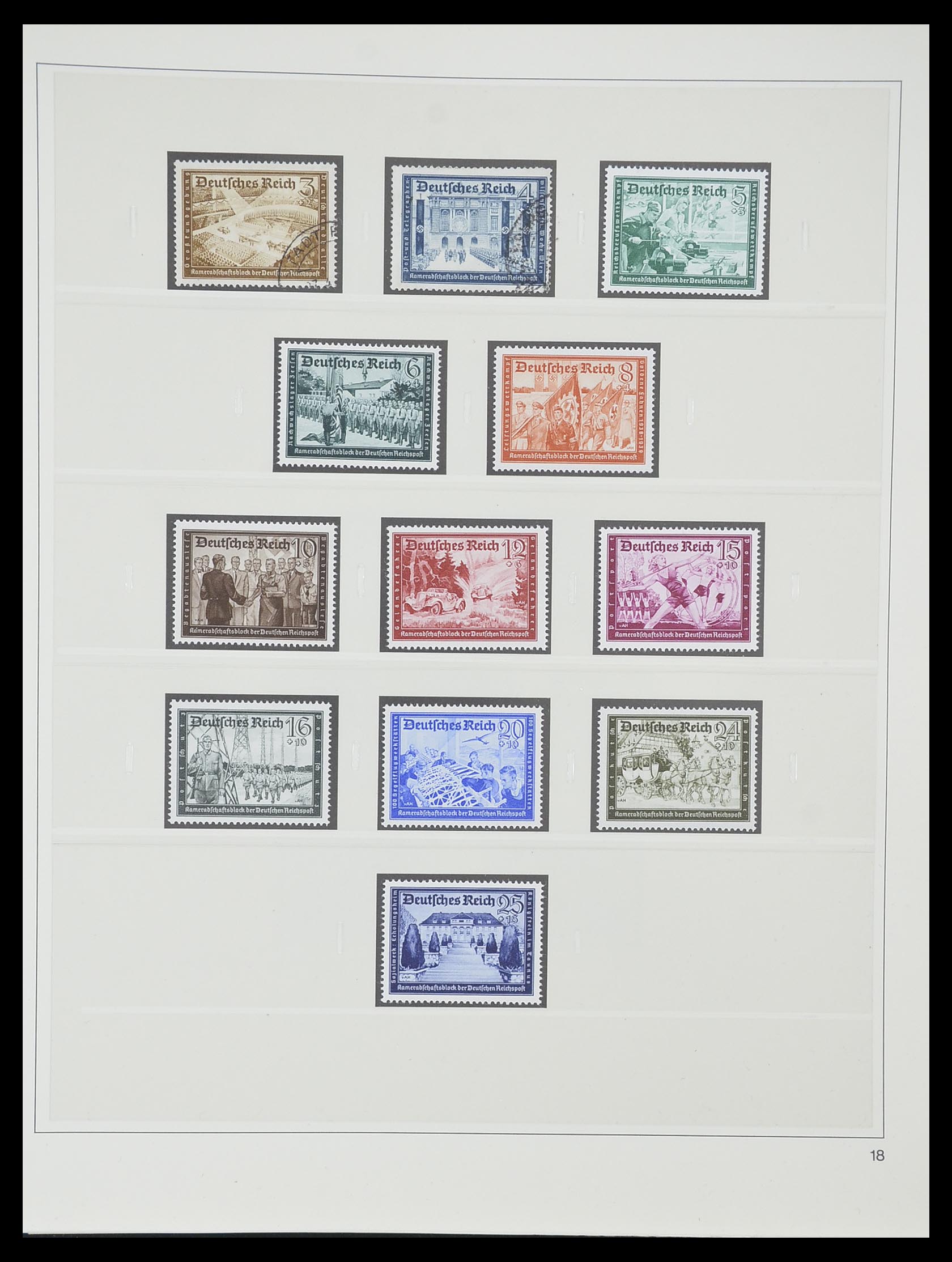 33944 019 - Postzegelverzameling 33944 Duitse Rijk 1933-1945.