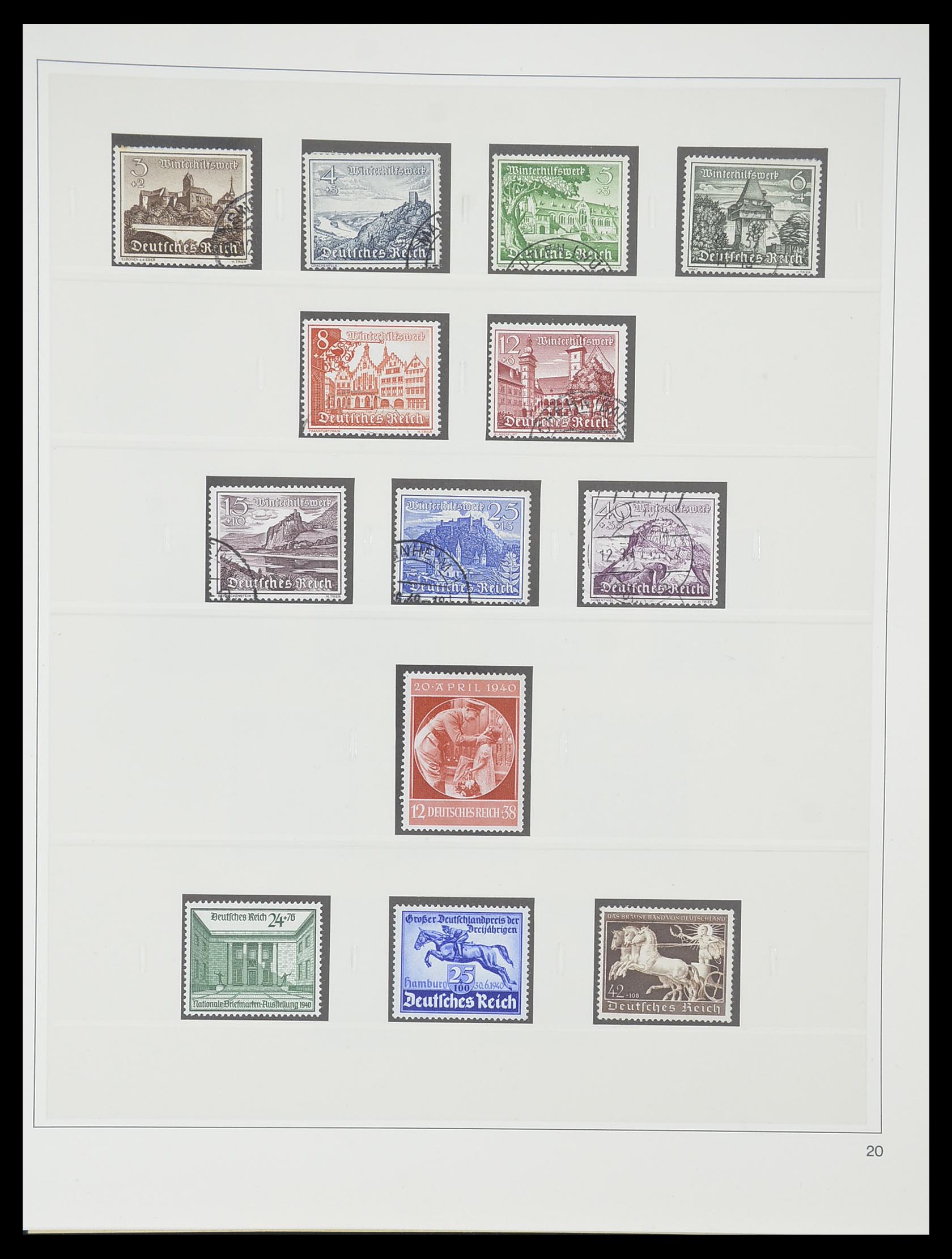 33944 021 - Postzegelverzameling 33944 Duitse Rijk 1933-1945.