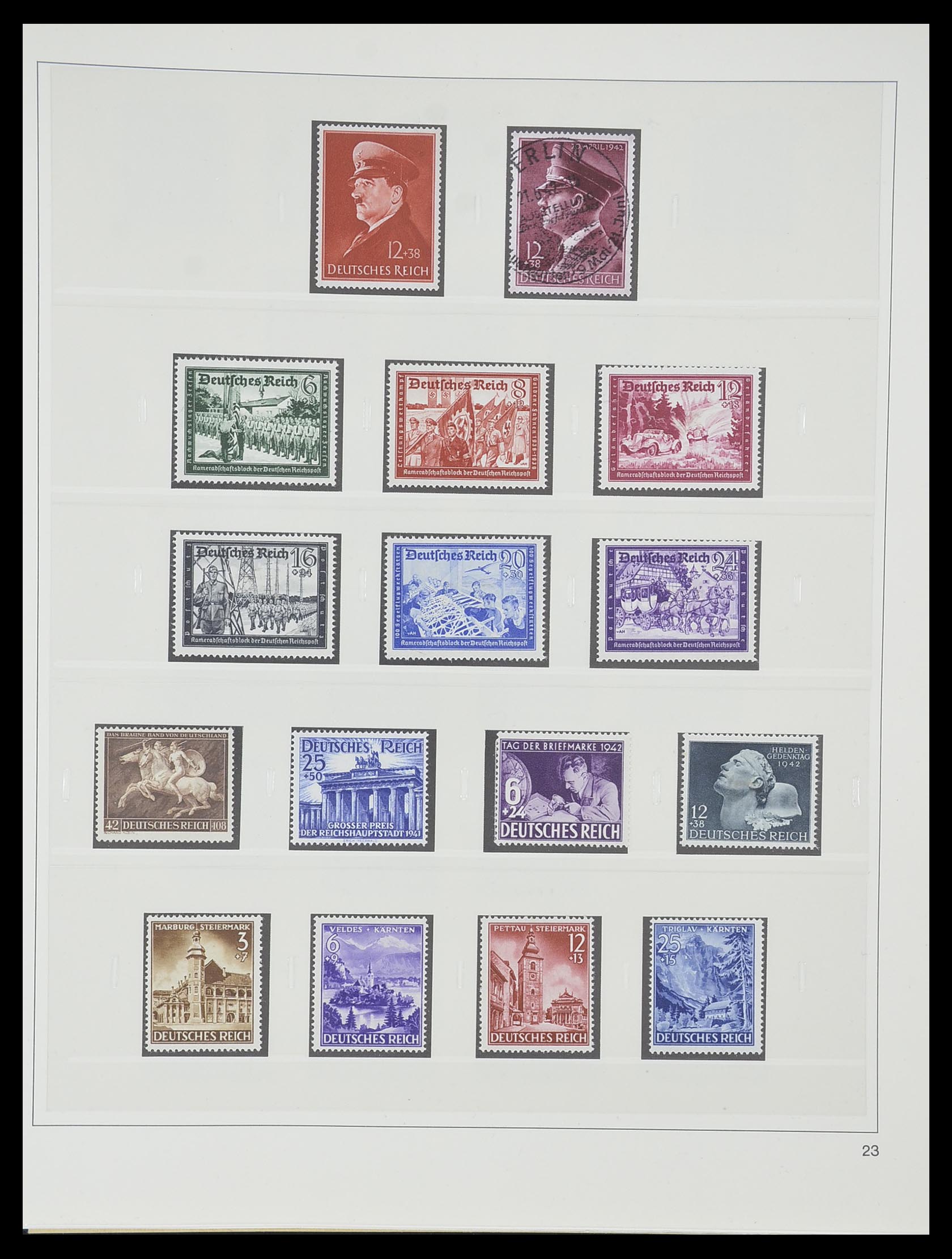 33944 024 - Postzegelverzameling 33944 Duitse Rijk 1933-1945.