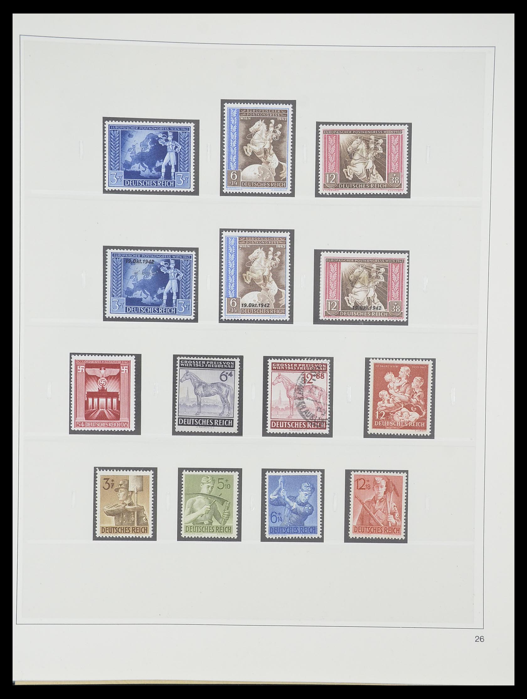 33944 027 - Postzegelverzameling 33944 Duitse Rijk 1933-1945.