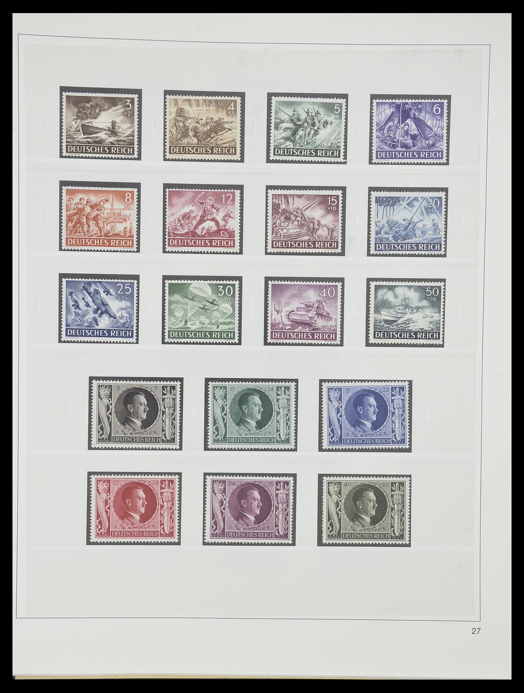 33944 028 - Postzegelverzameling 33944 Duitse Rijk 1933-1945.