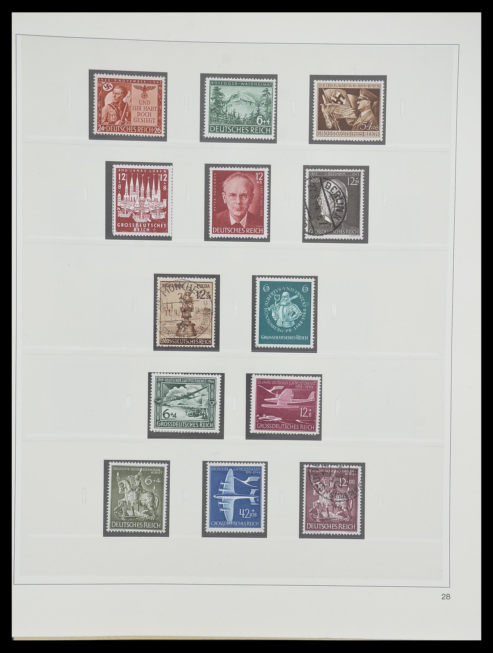 33944 029 - Postzegelverzameling 33944 Duitse Rijk 1933-1945.