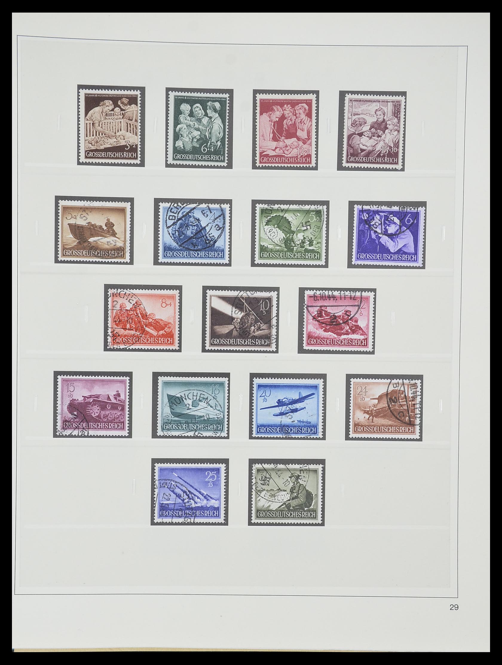 33944 030 - Postzegelverzameling 33944 Duitse Rijk 1933-1945.