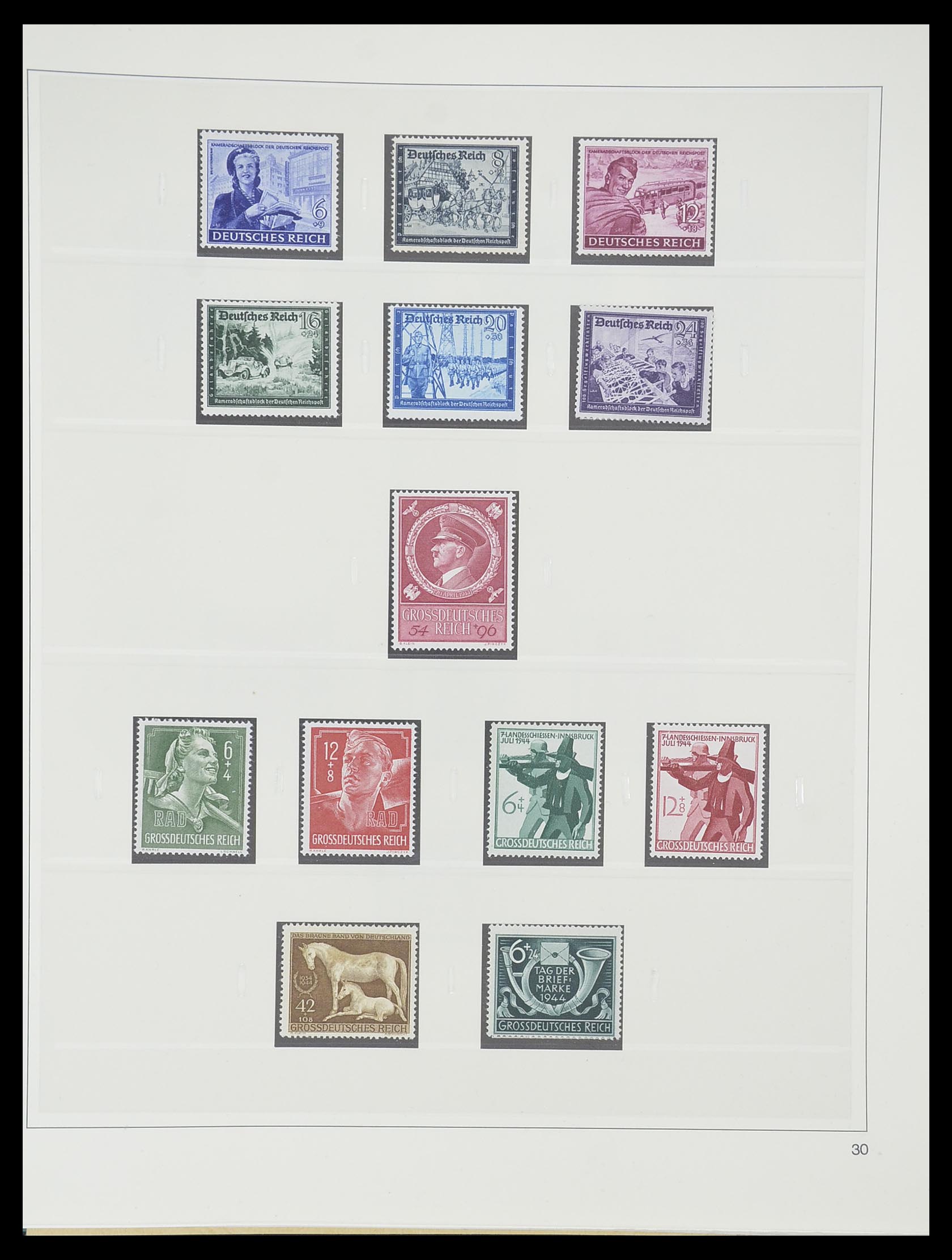 33944 031 - Postzegelverzameling 33944 Duitse Rijk 1933-1945.