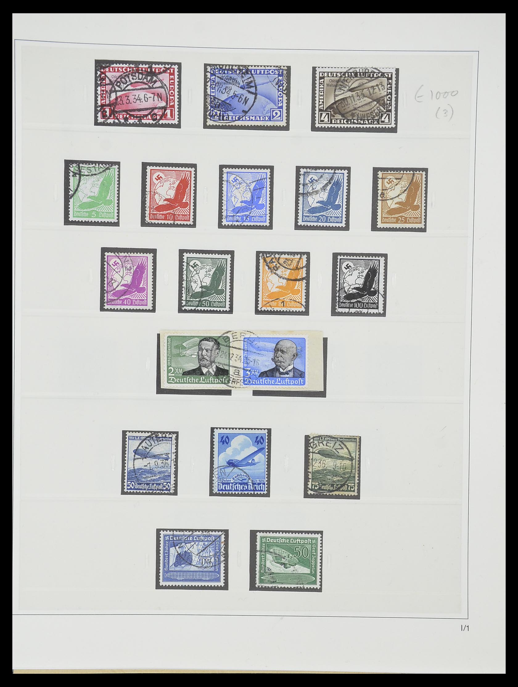 33944 034 - Postzegelverzameling 33944 Duitse Rijk 1933-1945.