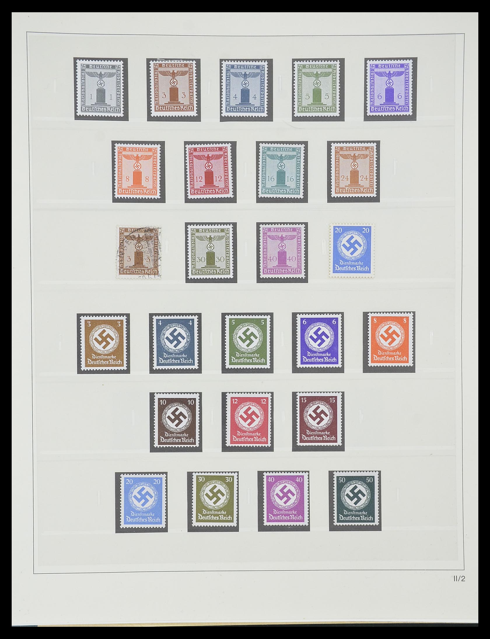 33944 036 - Postzegelverzameling 33944 Duitse Rijk 1933-1945.