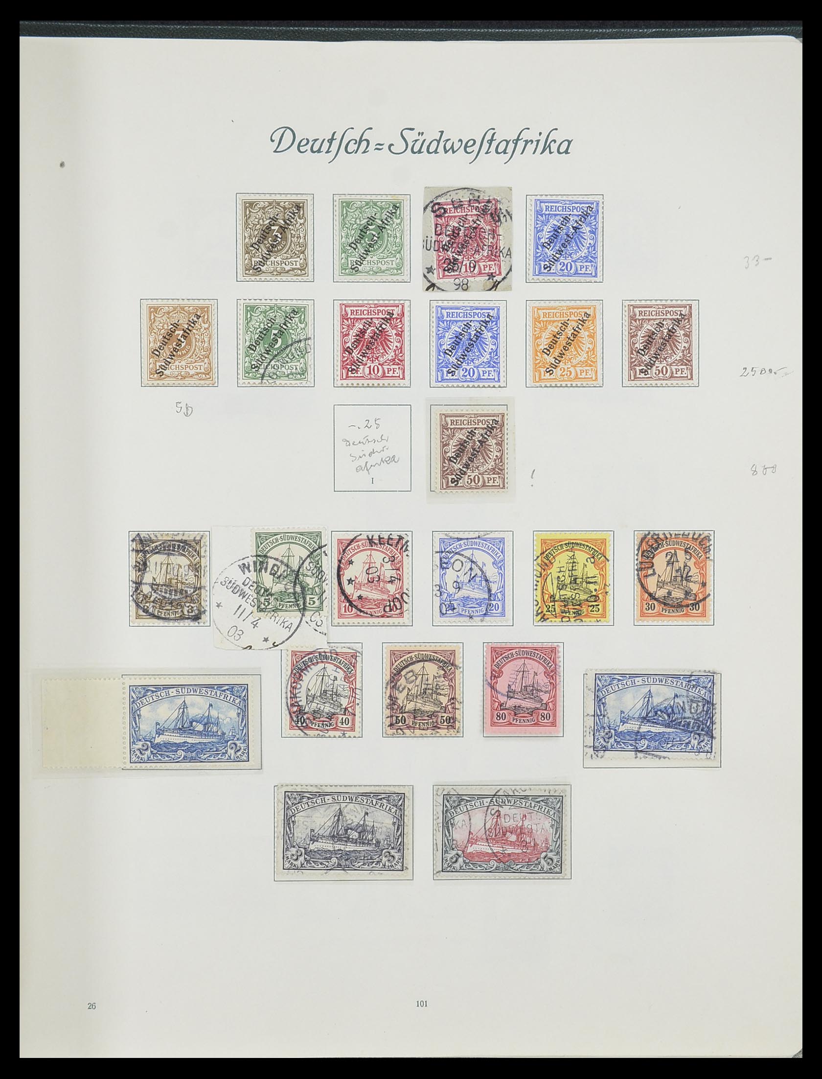 33945 013 - Stamp collection 33945 German colonies 1898-1919.