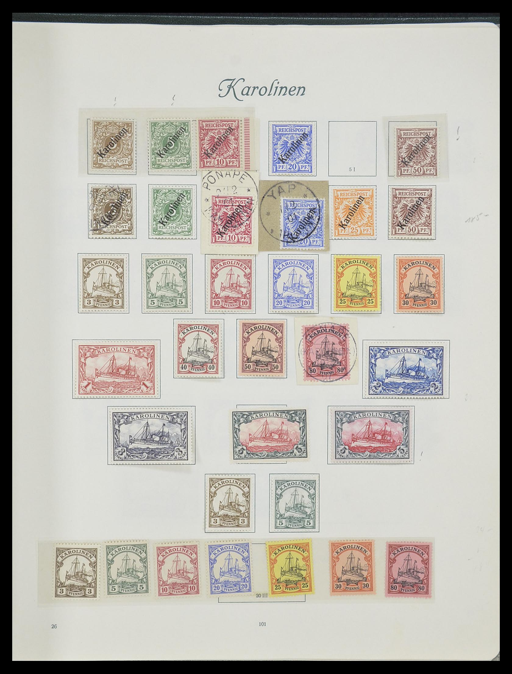 33945 016 - Stamp collection 33945 German colonies 1898-1919.