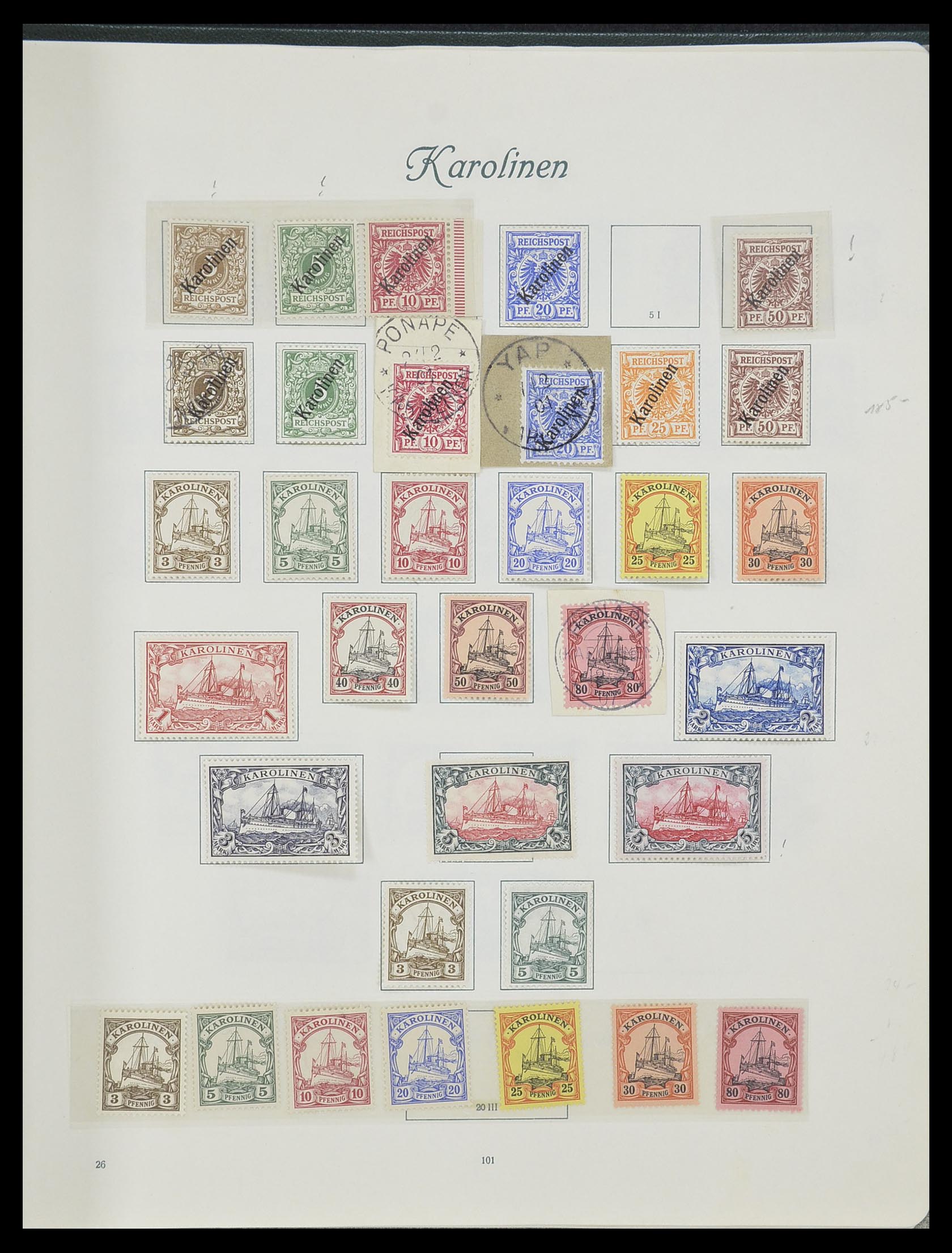 33945 016 - Stamp collection 33945 German colonies 1898-1919.