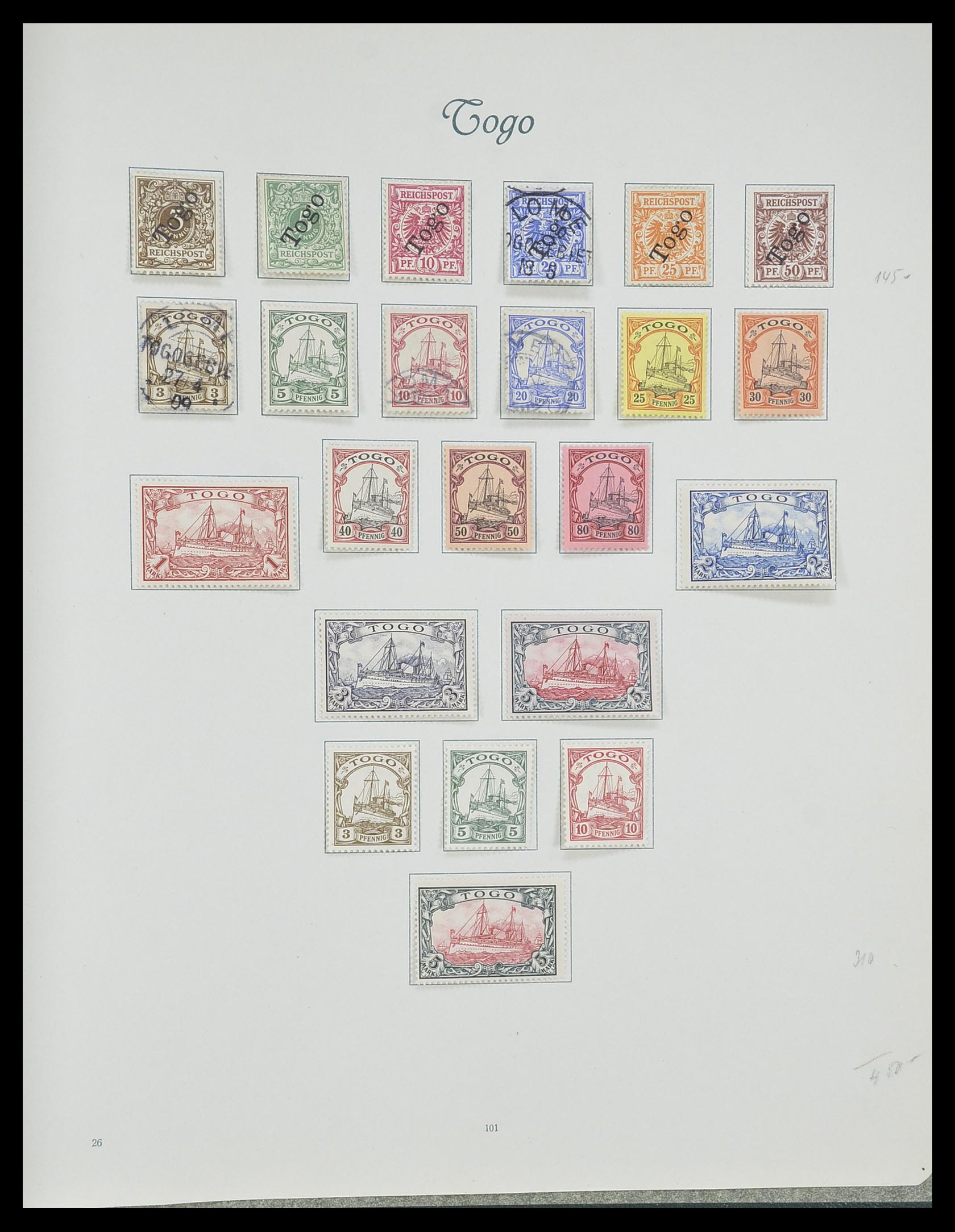 33945 022 - Stamp collection 33945 German colonies 1898-1919.