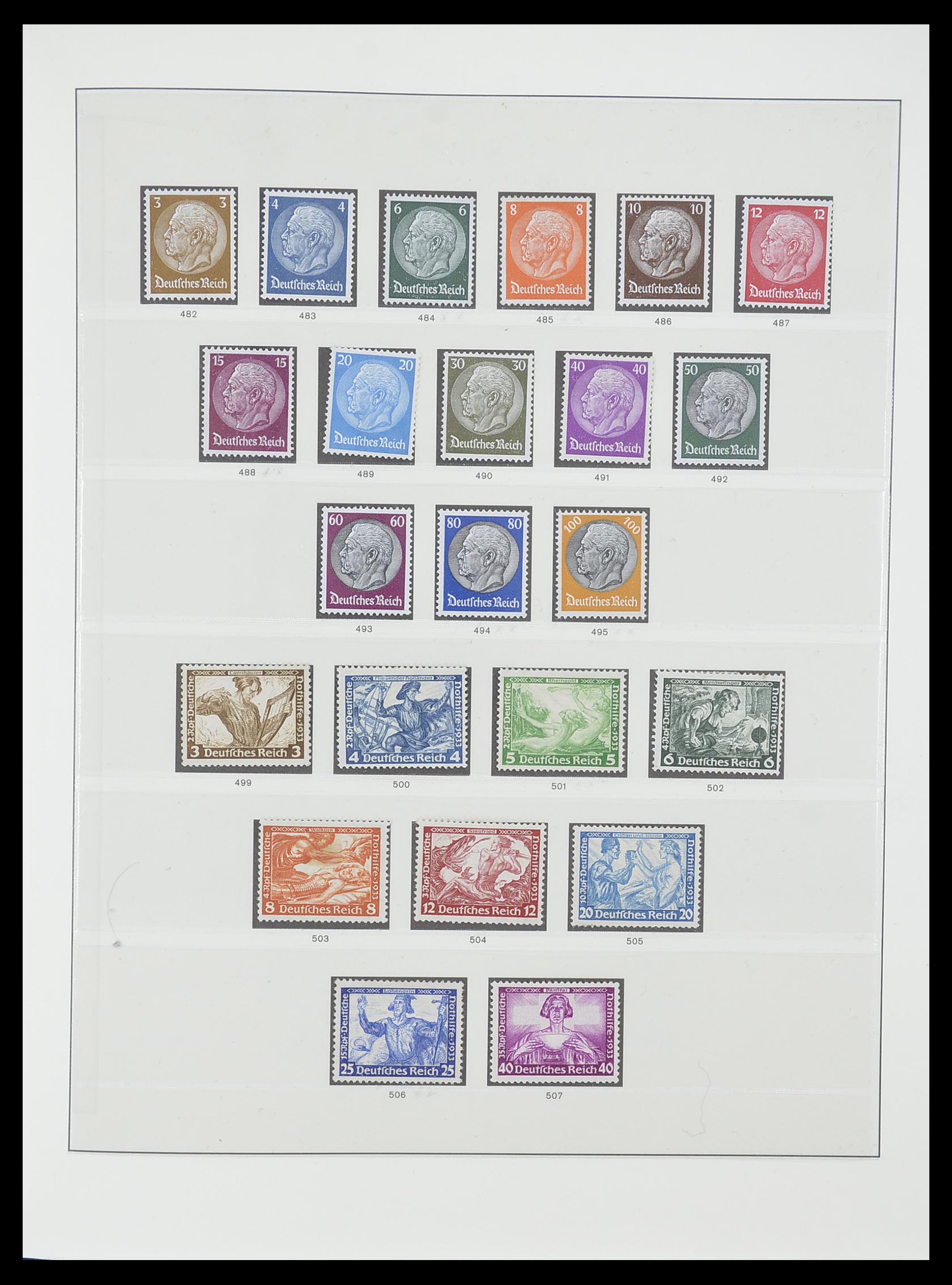 33946 002 - Postzegelverzameling 33946 Duitse Rijk 1933-1945.