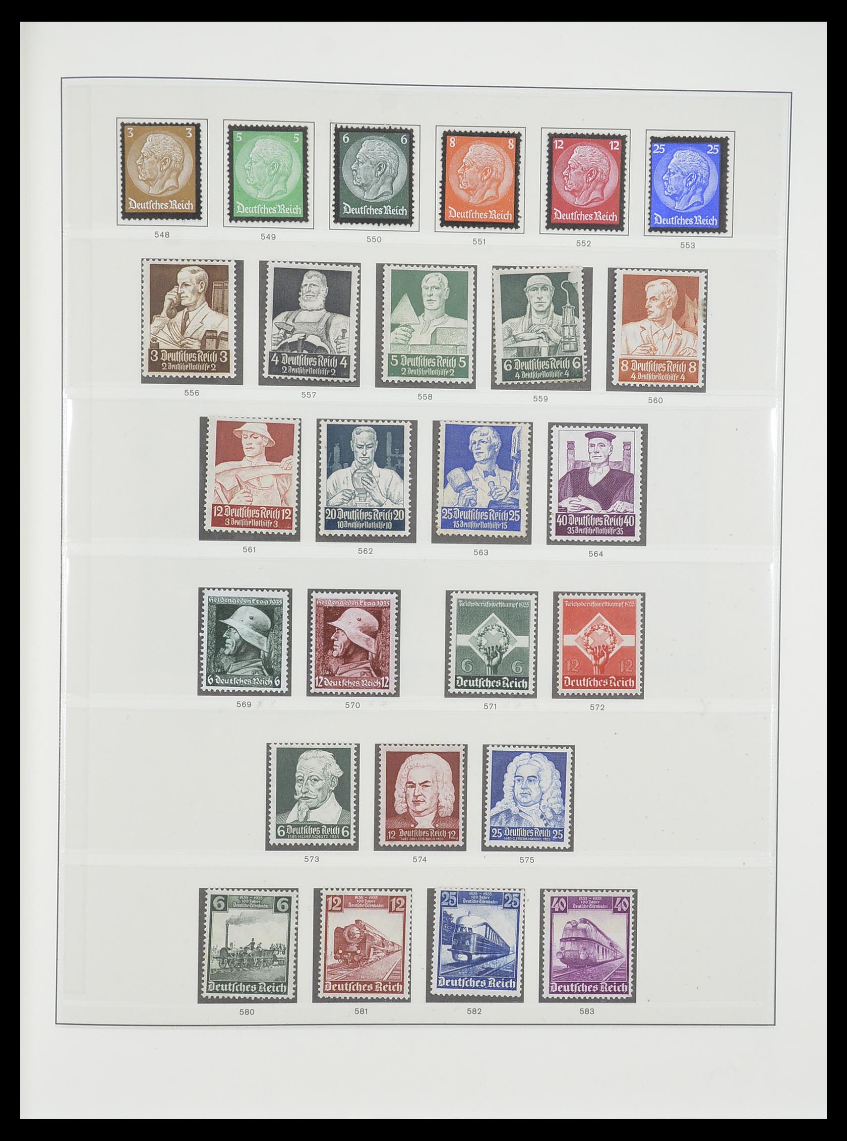 33946 006 - Postzegelverzameling 33946 Duitse Rijk 1933-1945.